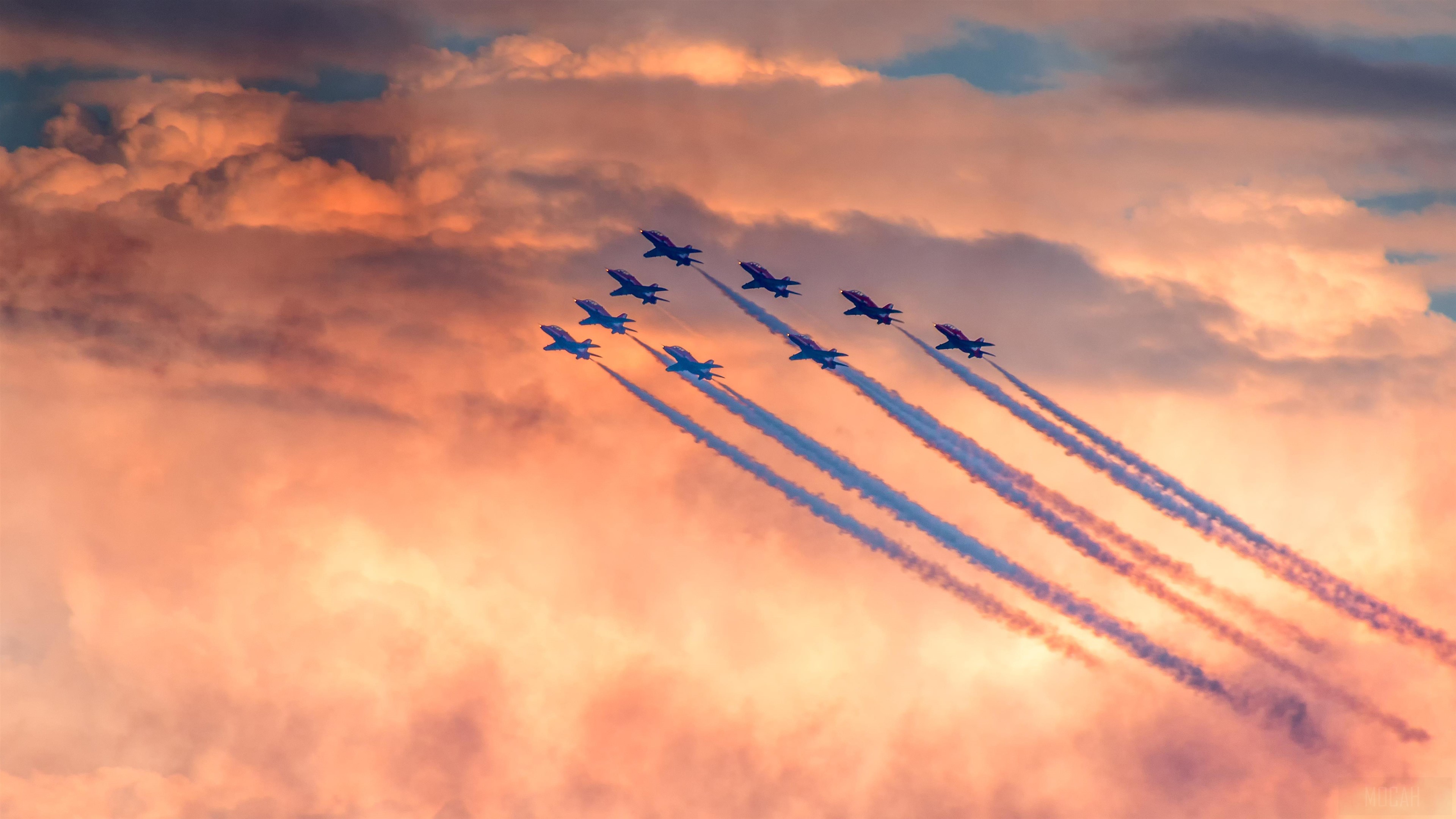 Red Arrows Air Show HD Wallpaper