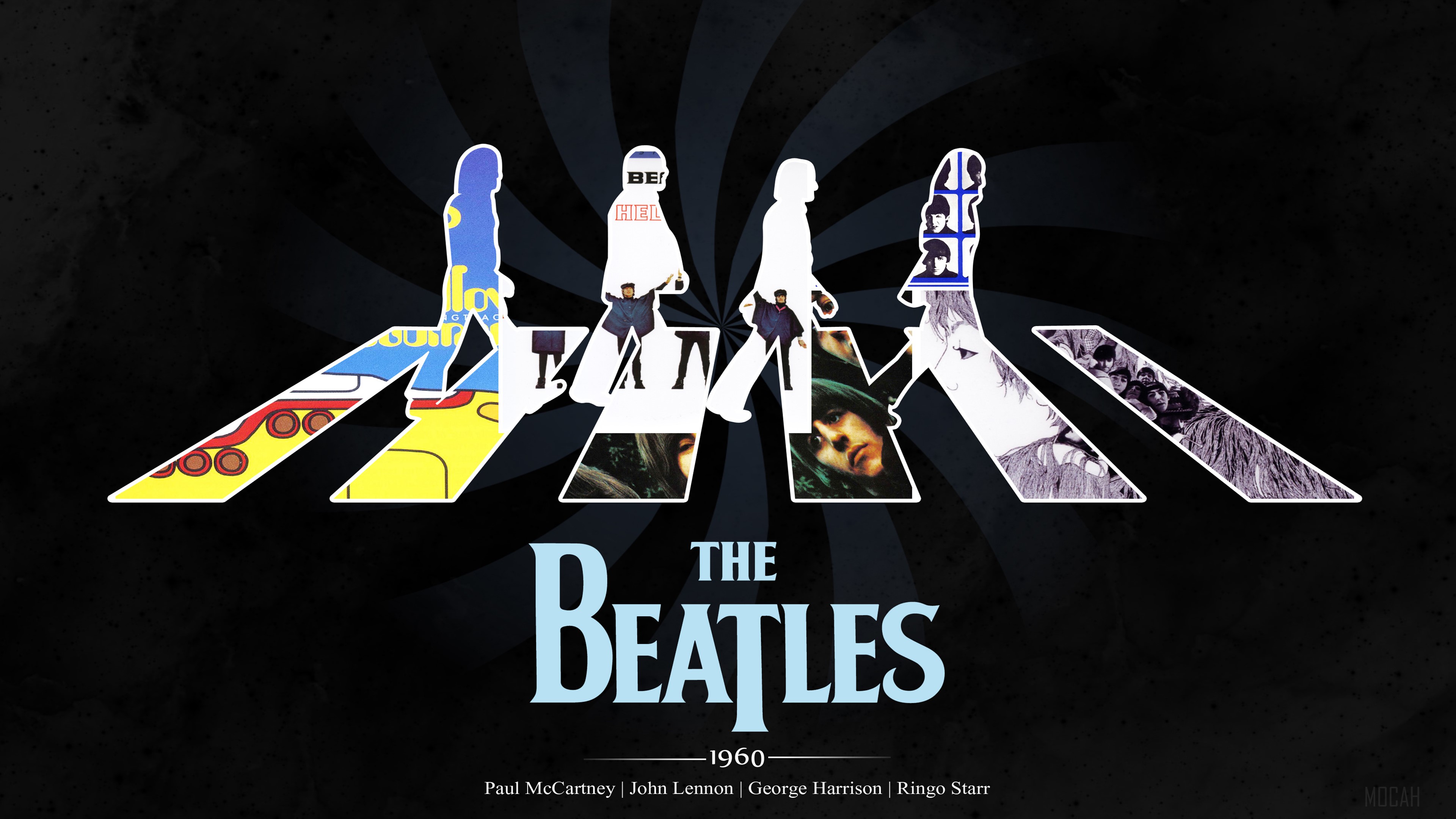 The Beatles Abbey Road 4K HD Wallpaper