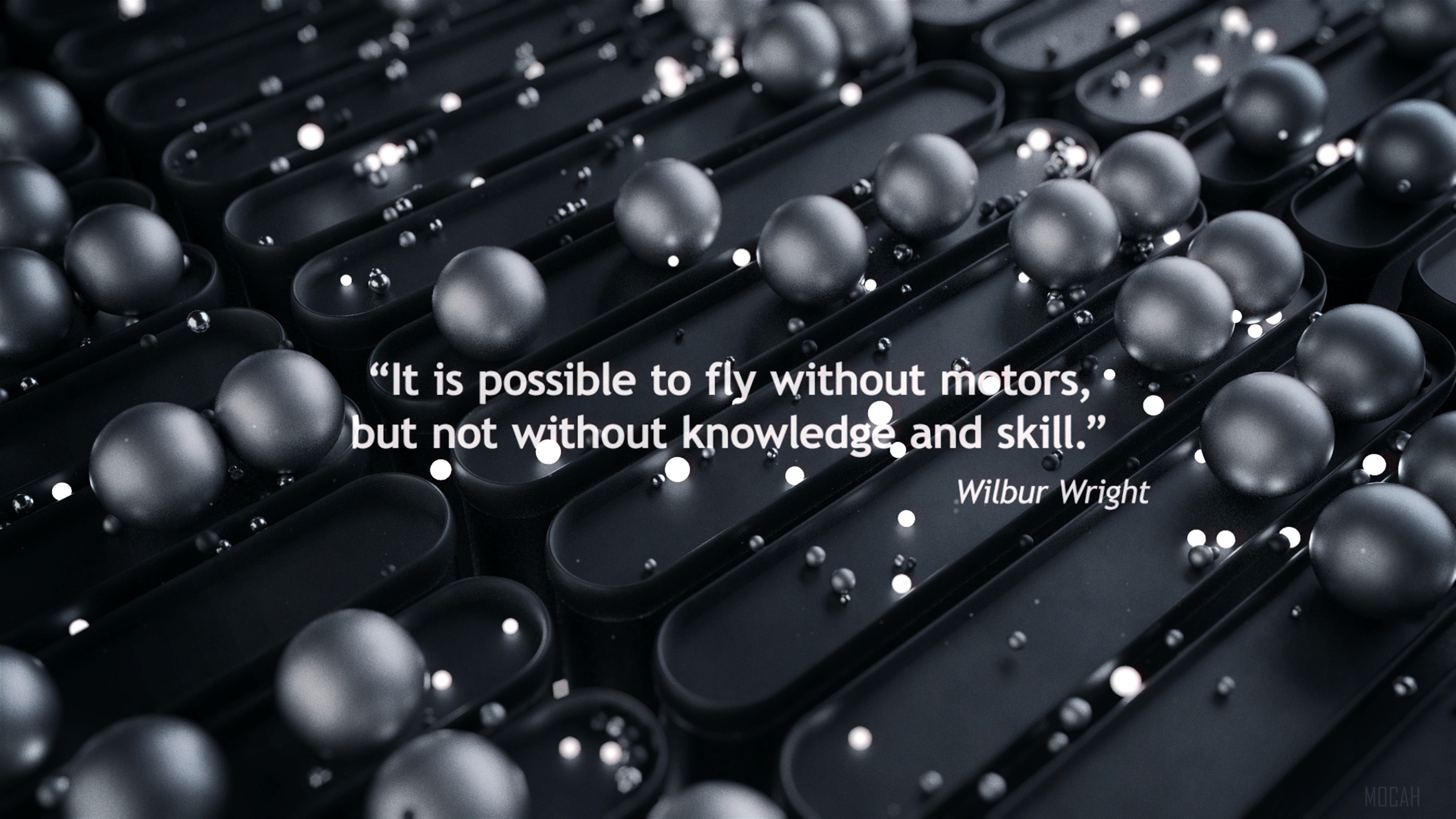 Wilbur Wright Quote 4K HD Wallpaper