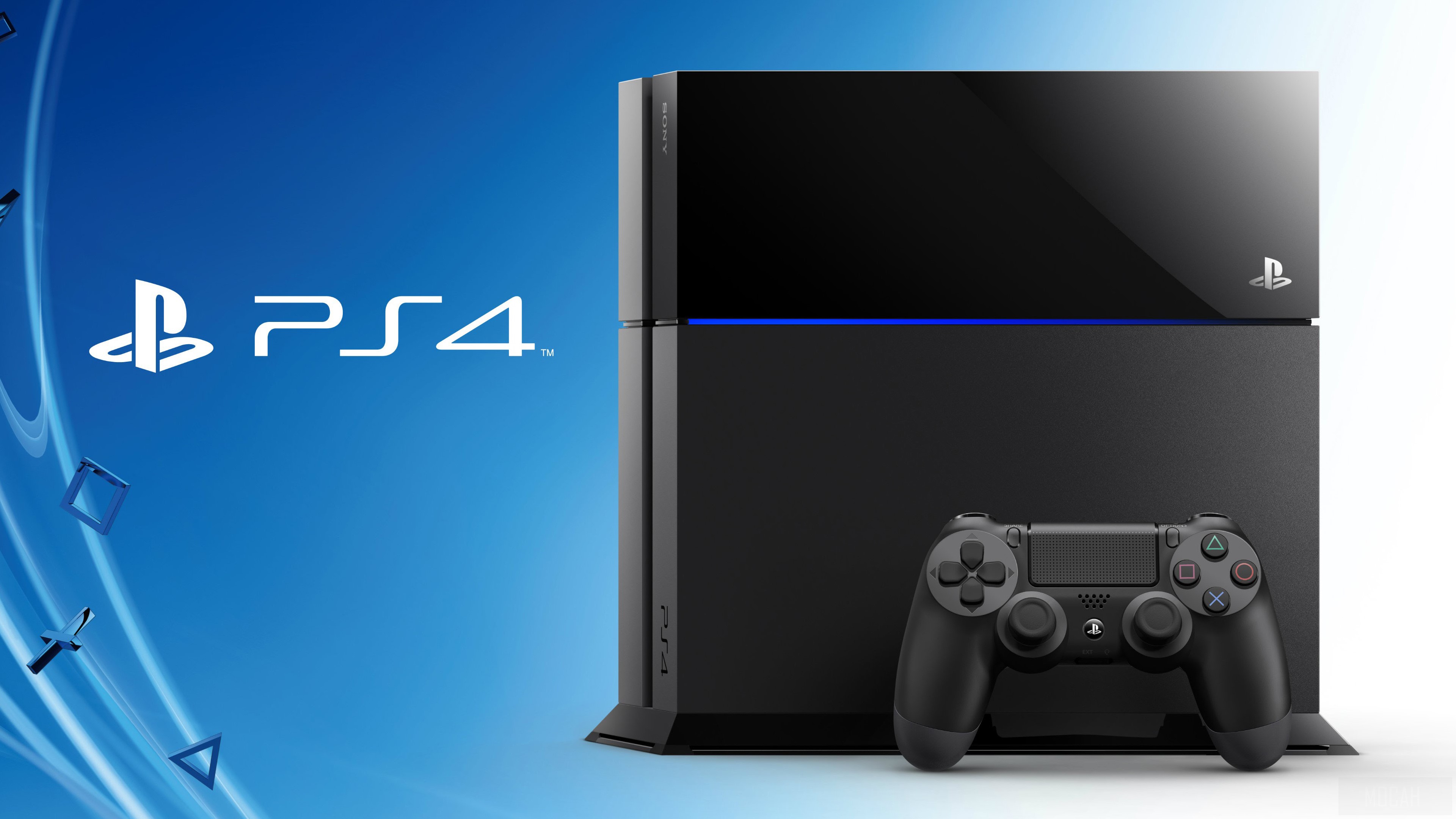 PlayStation 4 console and controller HD Wallpaper