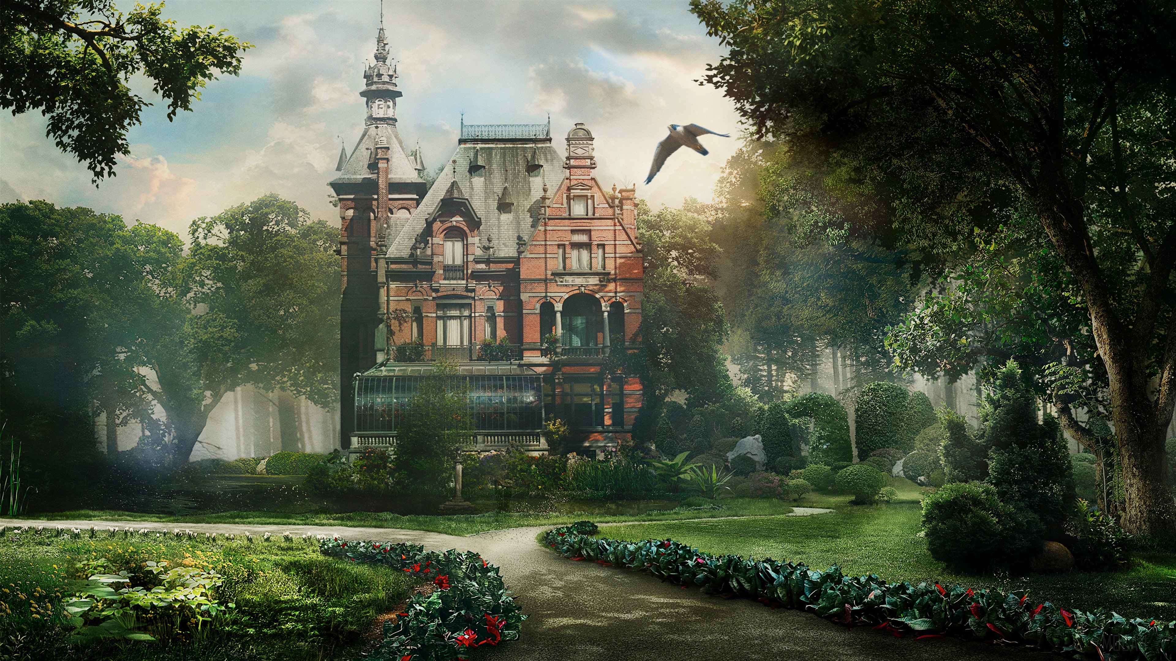Fantasy Dream Home 4K HD Wallpaper