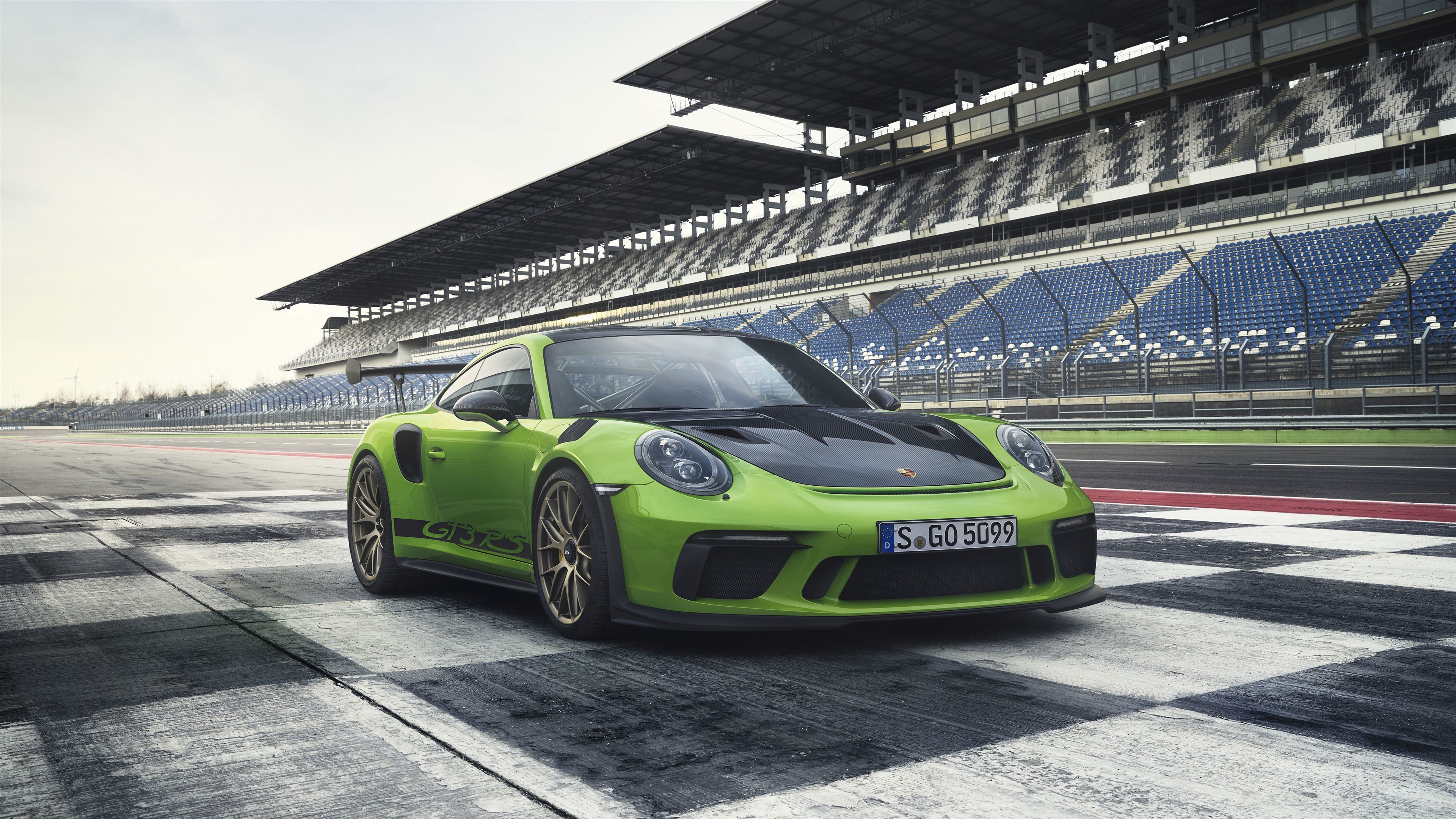 Green Porsche 911 GT3 RS 2018 4K HD Wallpaper