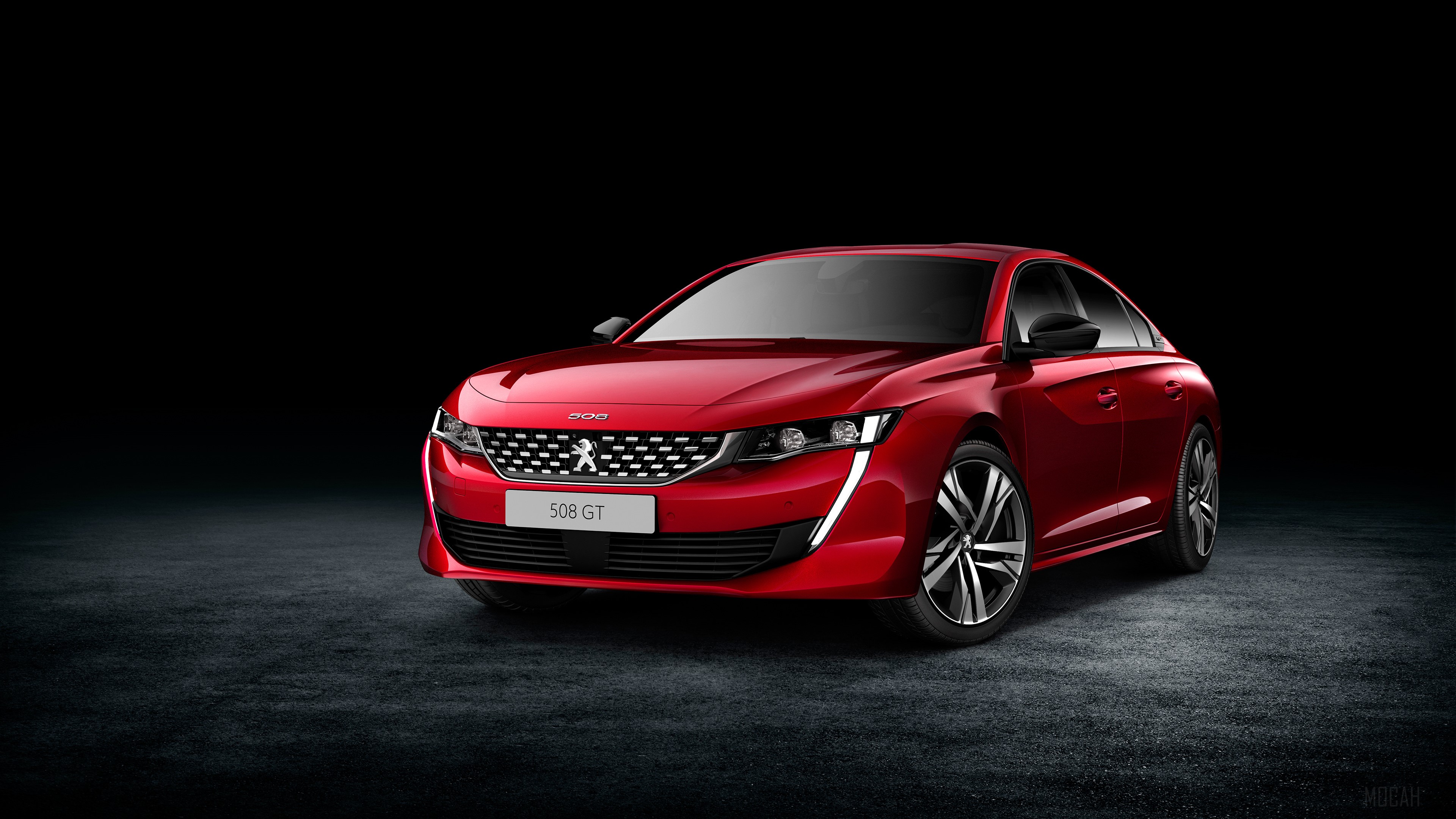 Red Peugeot 508 GT 2018 4K HD Wallpaper