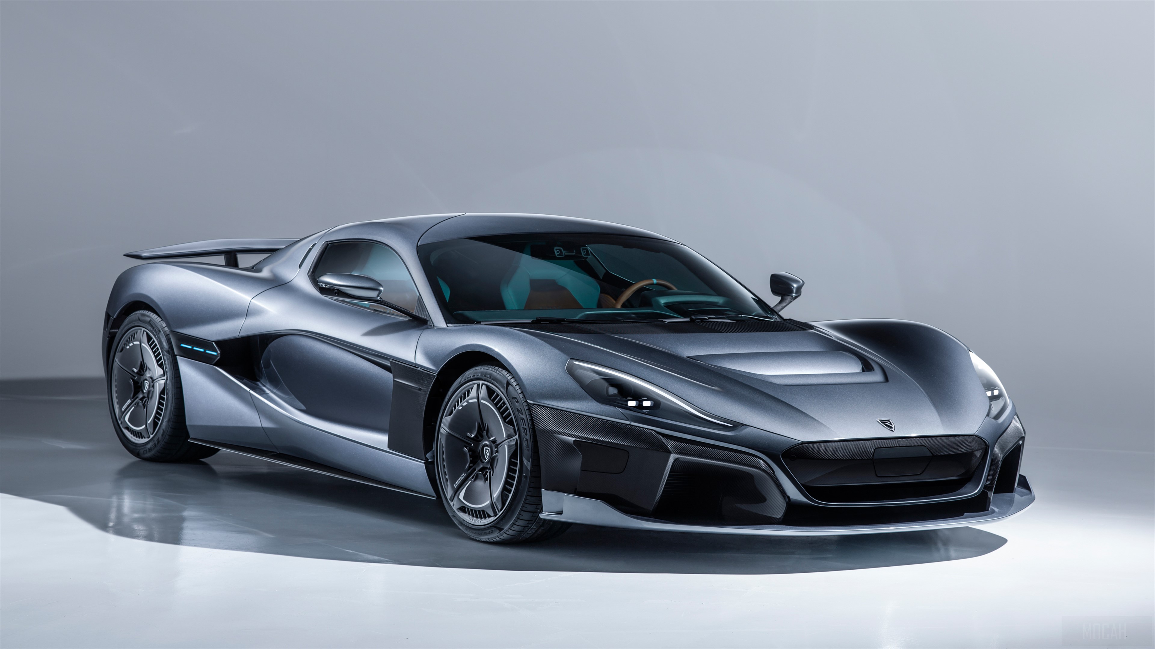 Rimac C Two electric hypercar at Geneva Motor Show 4K HD Wallpaper