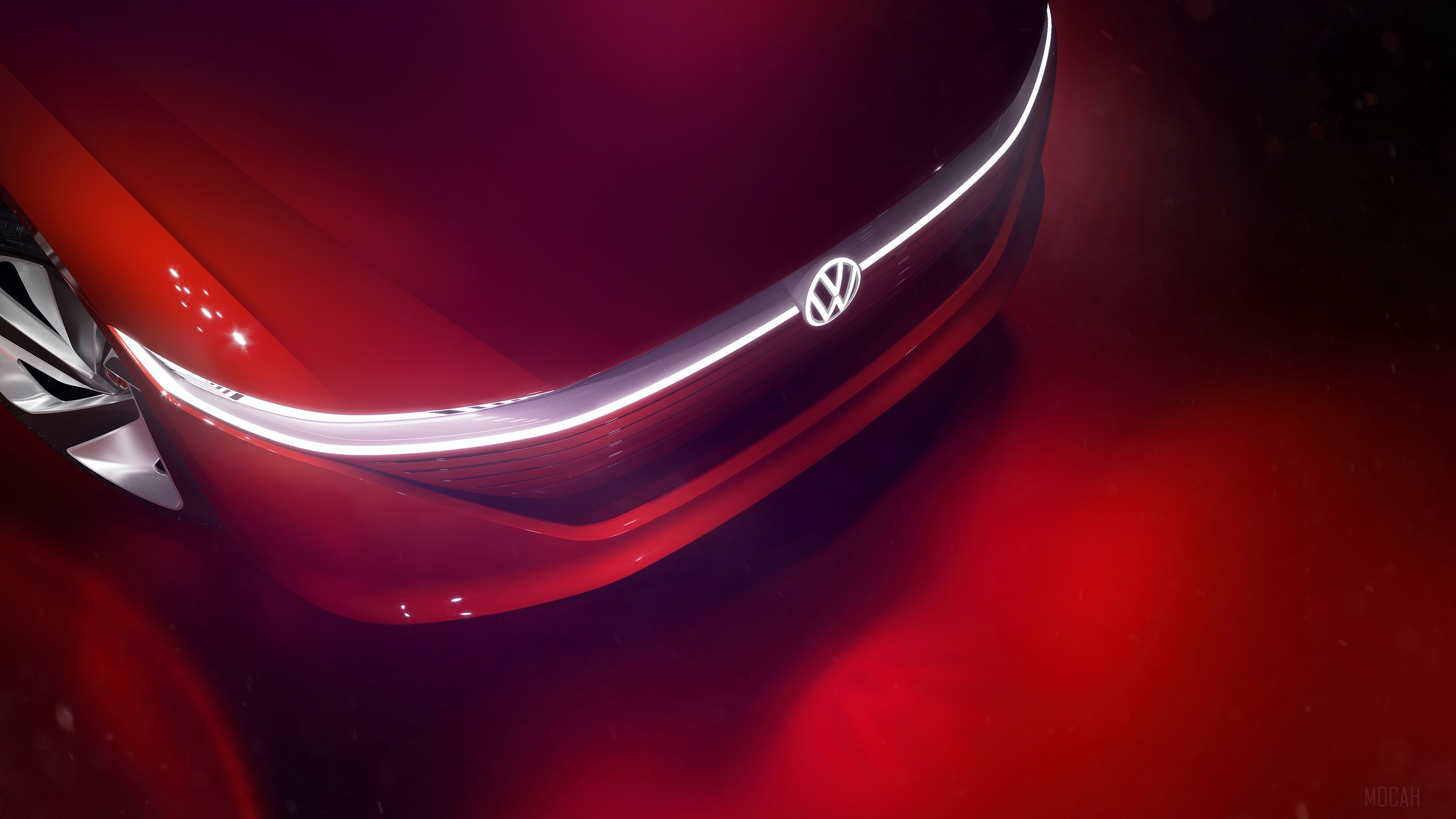Volkswagen ID Vizzion concept car front view 4K HD Wallpaper