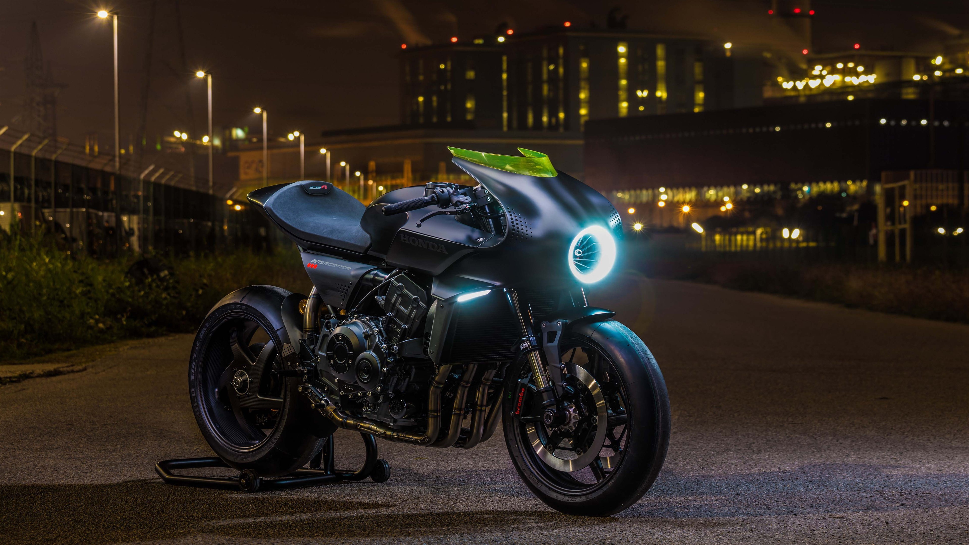 Honda CB4 Interceptor Concept motorcycle 4K HD Wallpaper