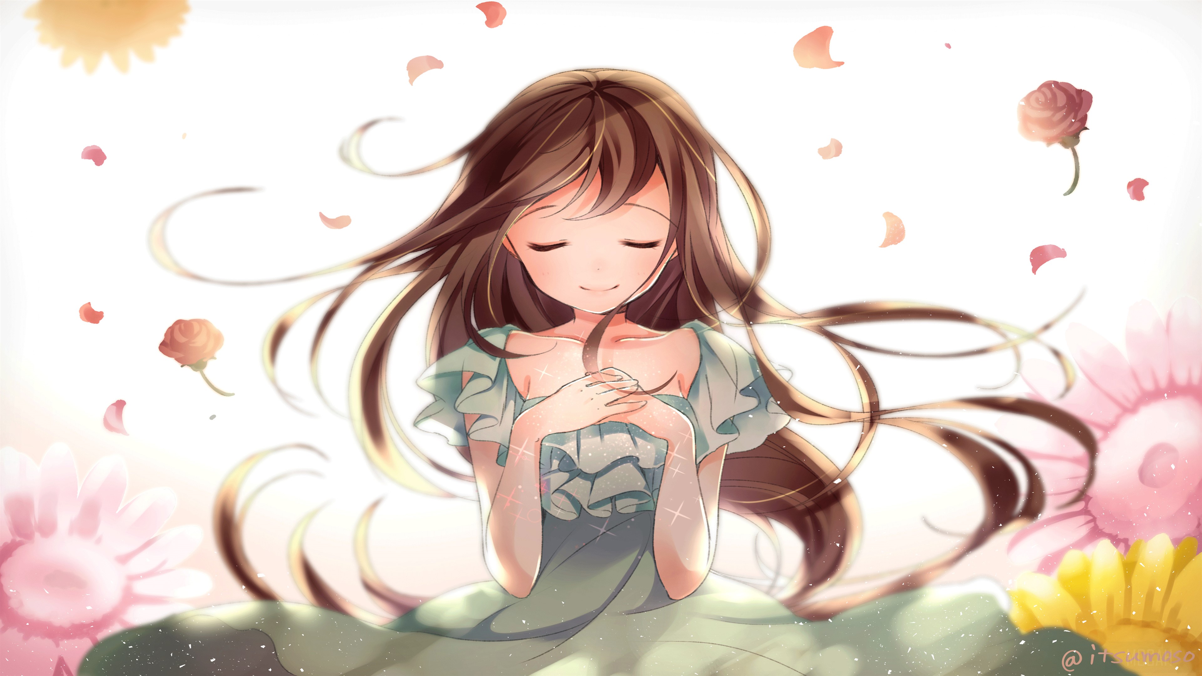 Beautiful Anime Girl HD Wallpaper
