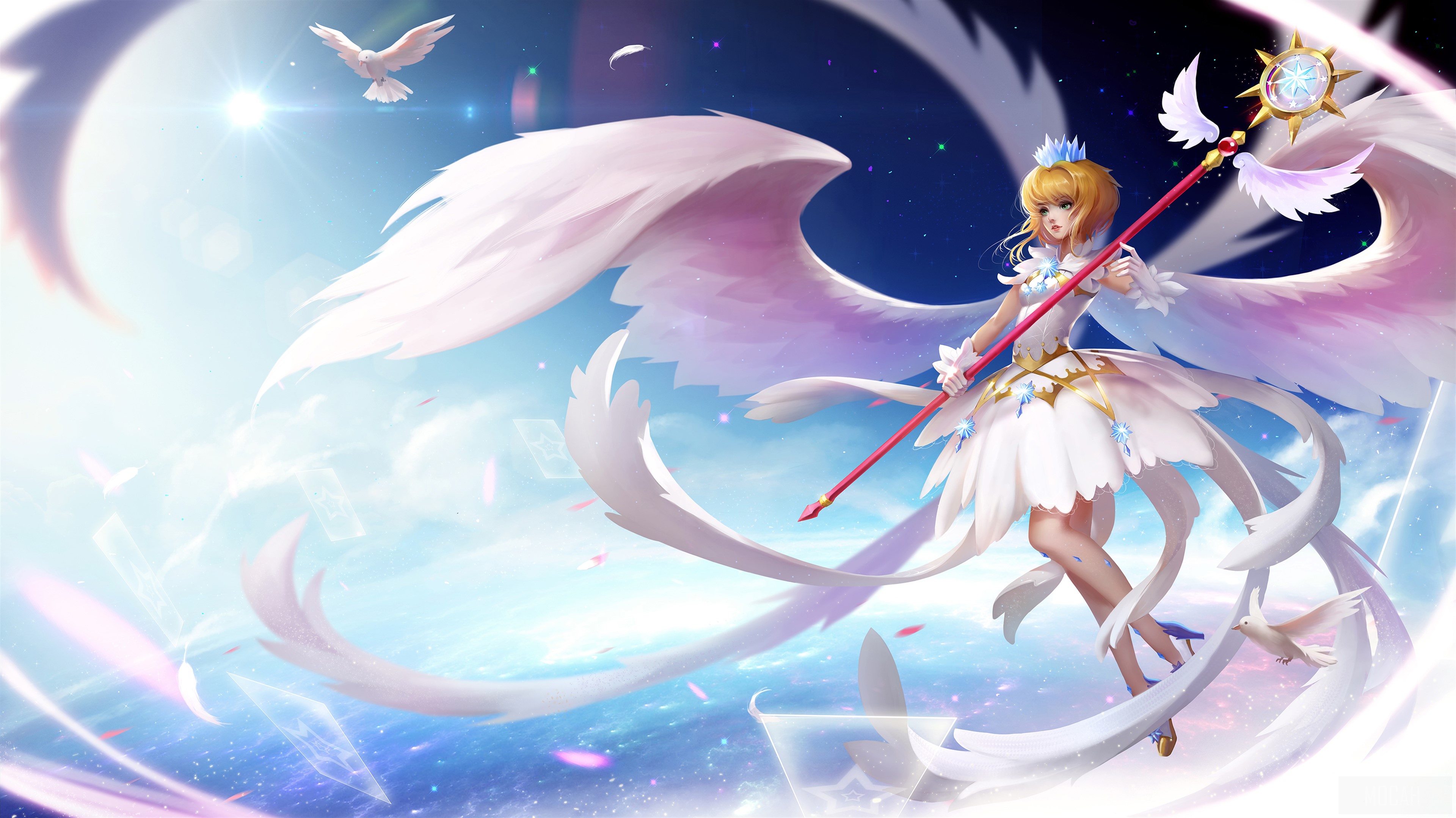 Sakura Kinomoto from Cardcaptor Sakura 4K HD Wallpaper