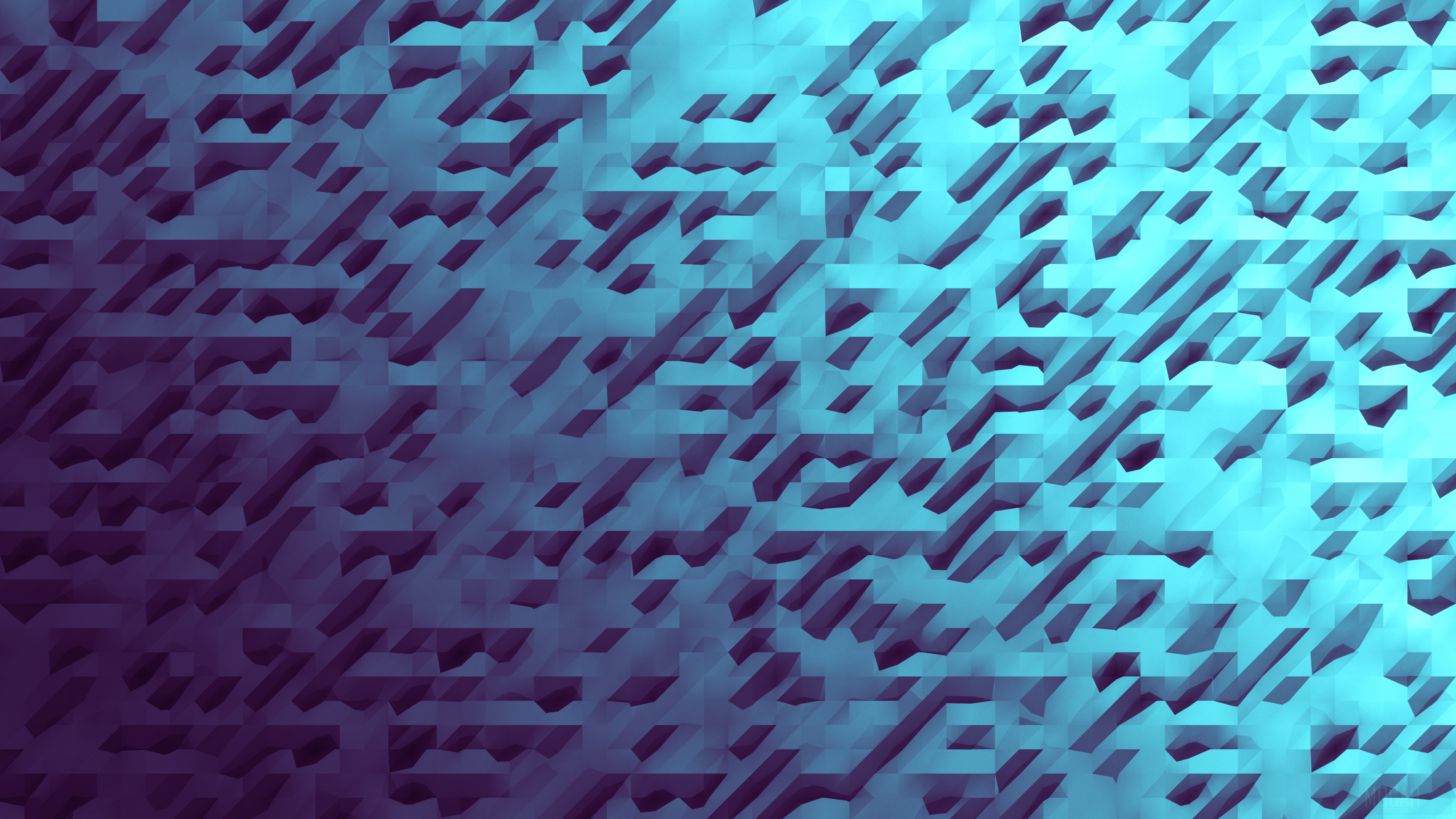 Abstract Aquamarine Pattern 4K HD Wallpaper