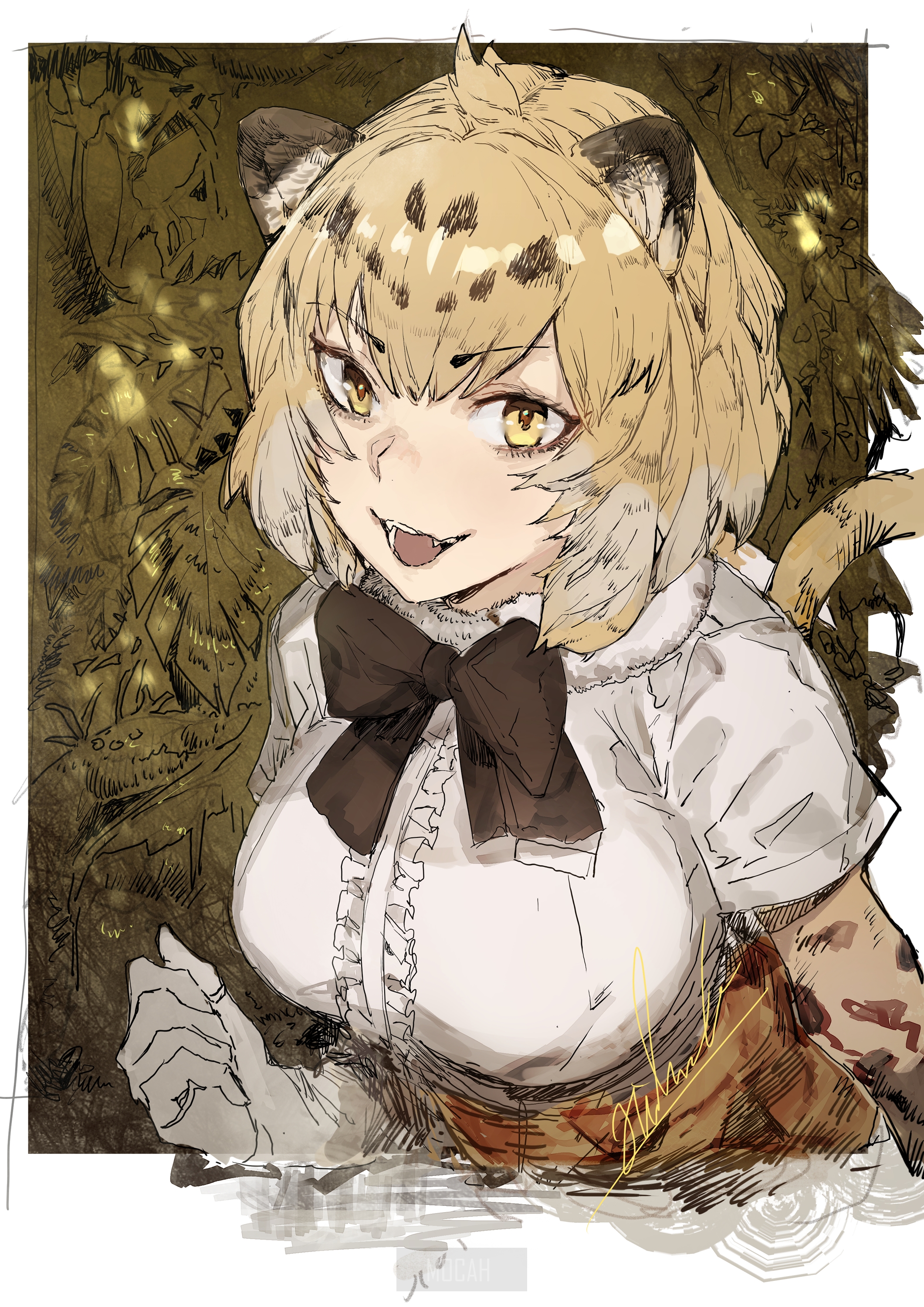 Serval from Kemono Friends HD Phone Wallpaper