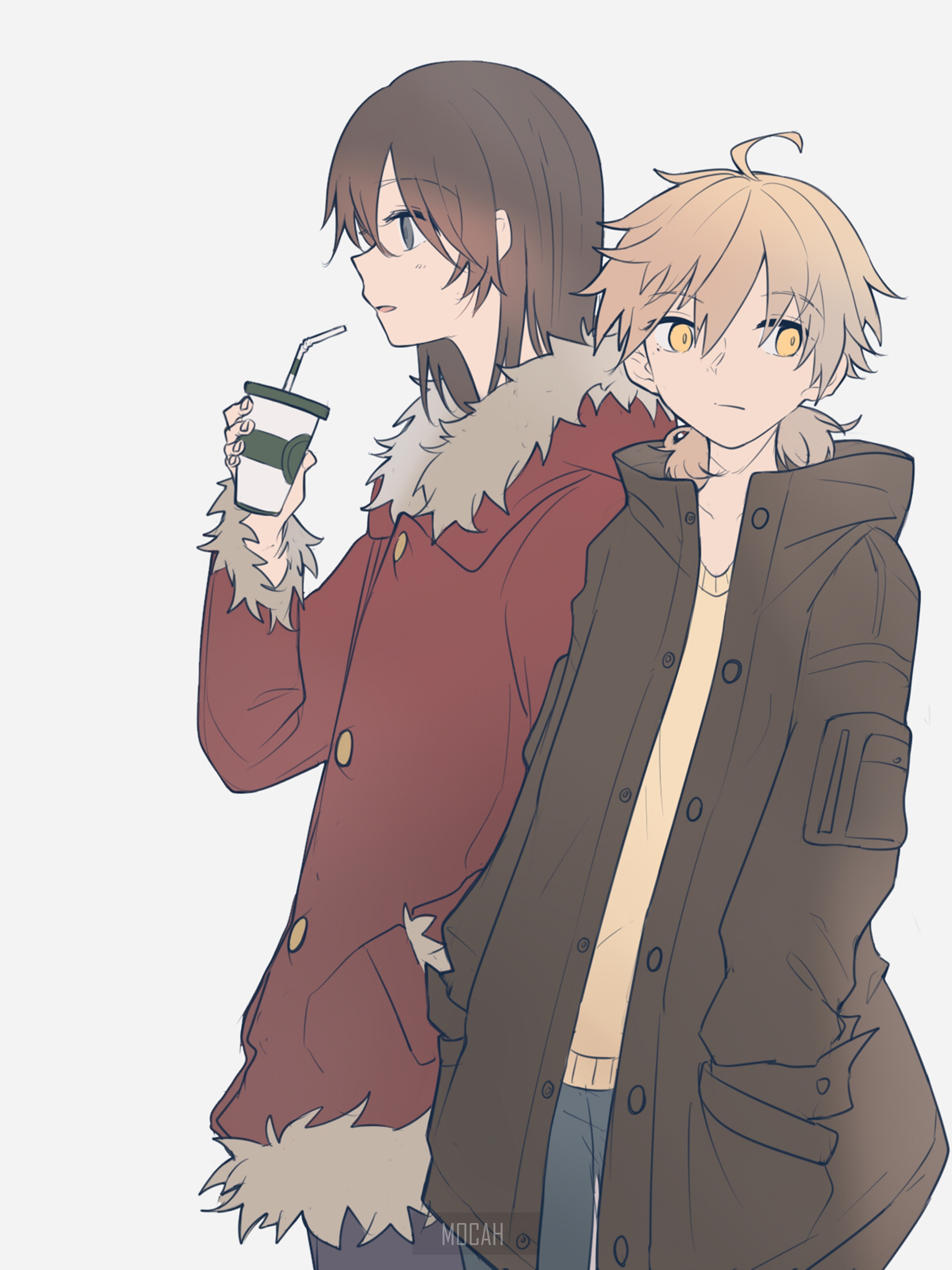 Yuu Koito and Touko Nanami from Bloom Into You HD Phone Wallpaper