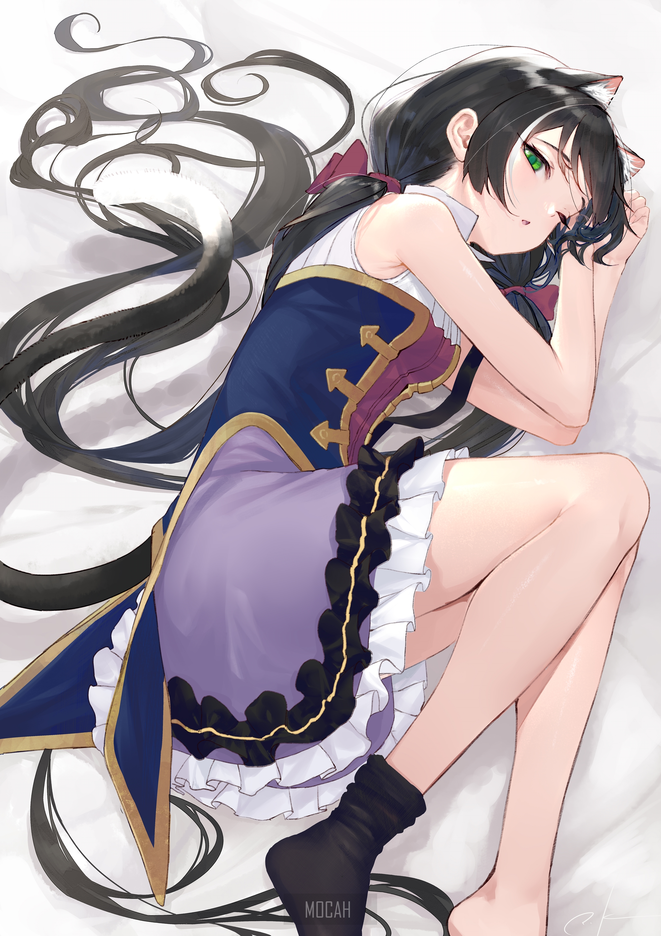 Kyaru from Princess Connect! Re: Dive lying down HD Phone Wallpaper