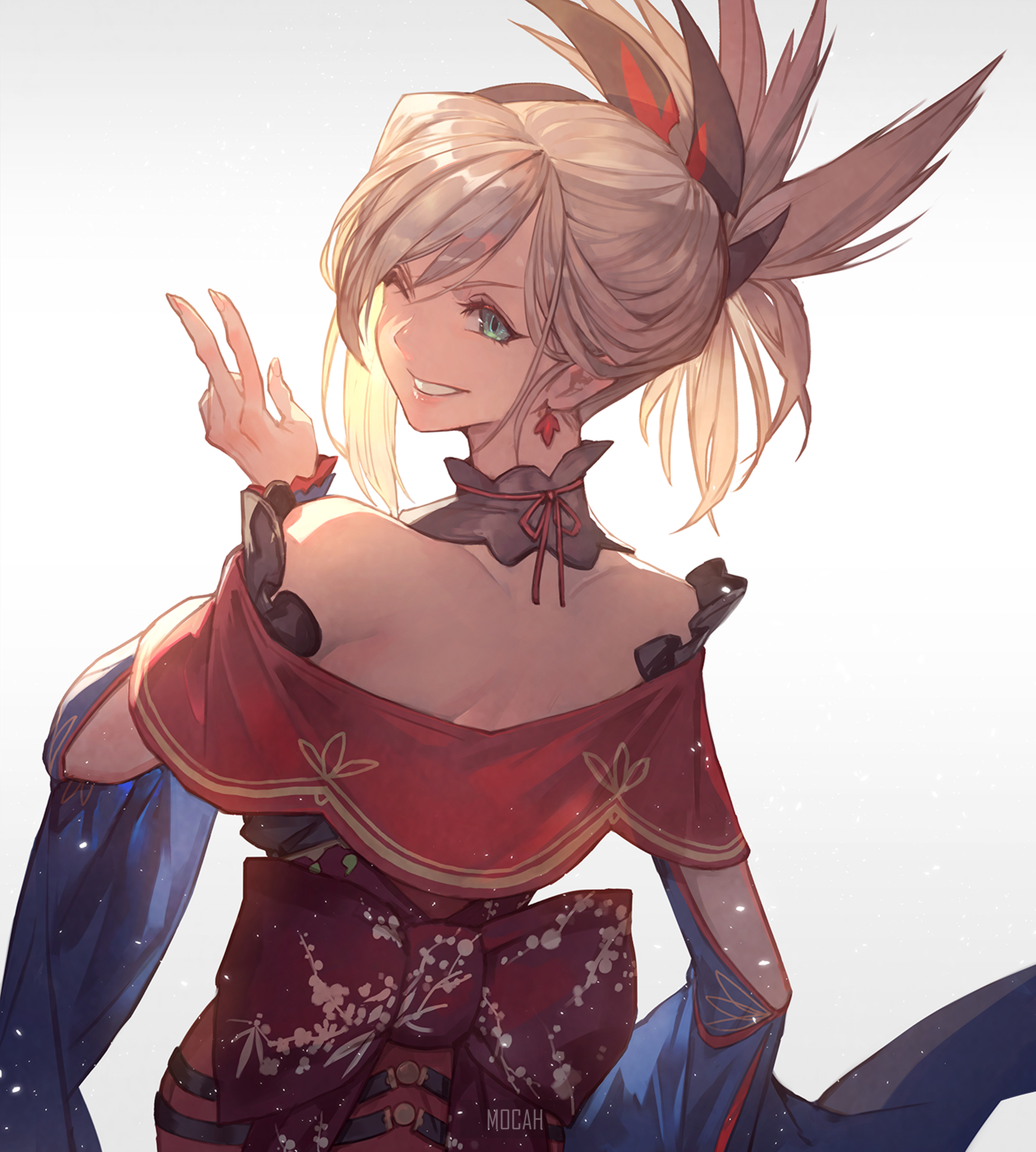 Miyamoto Musashi from Fate/Grand Order HD Phone Wallpaper