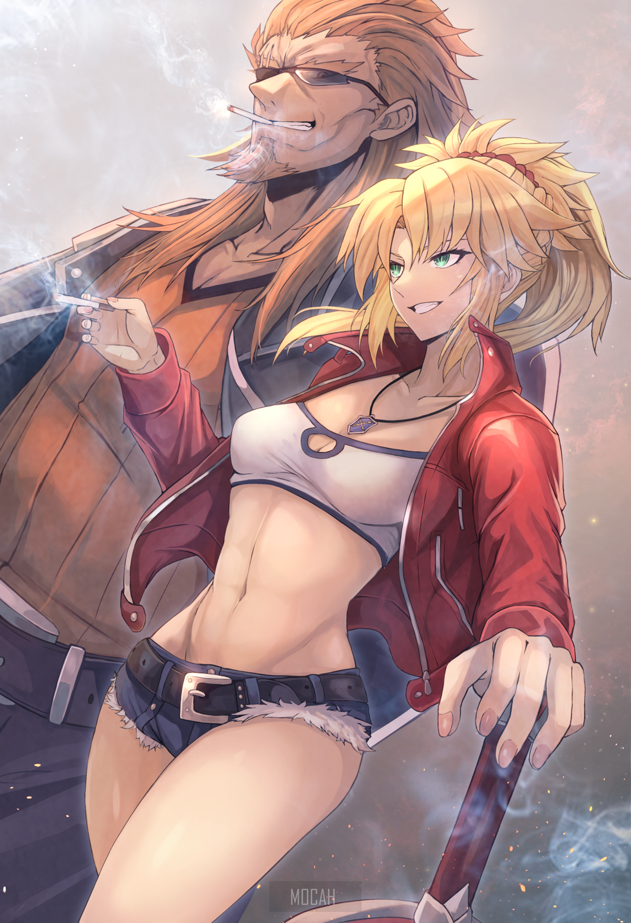 Mordred and Kirei Kotomine from Fate/Grand Order HD Phone Wallpaper