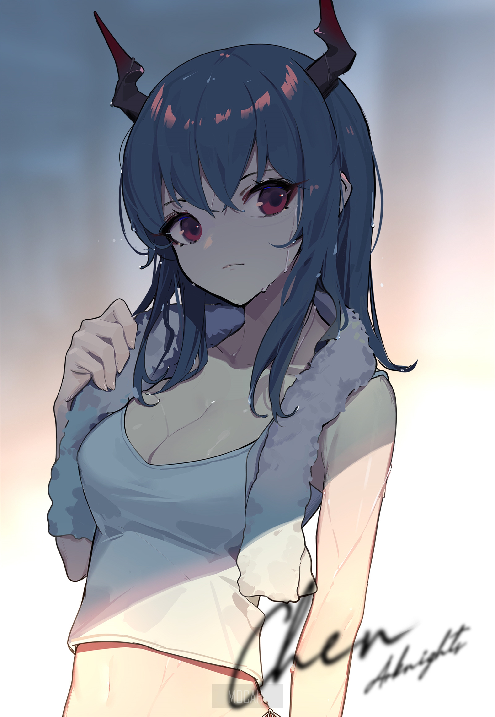 Chen from Arknights anime girl HD Phone Wallpaper