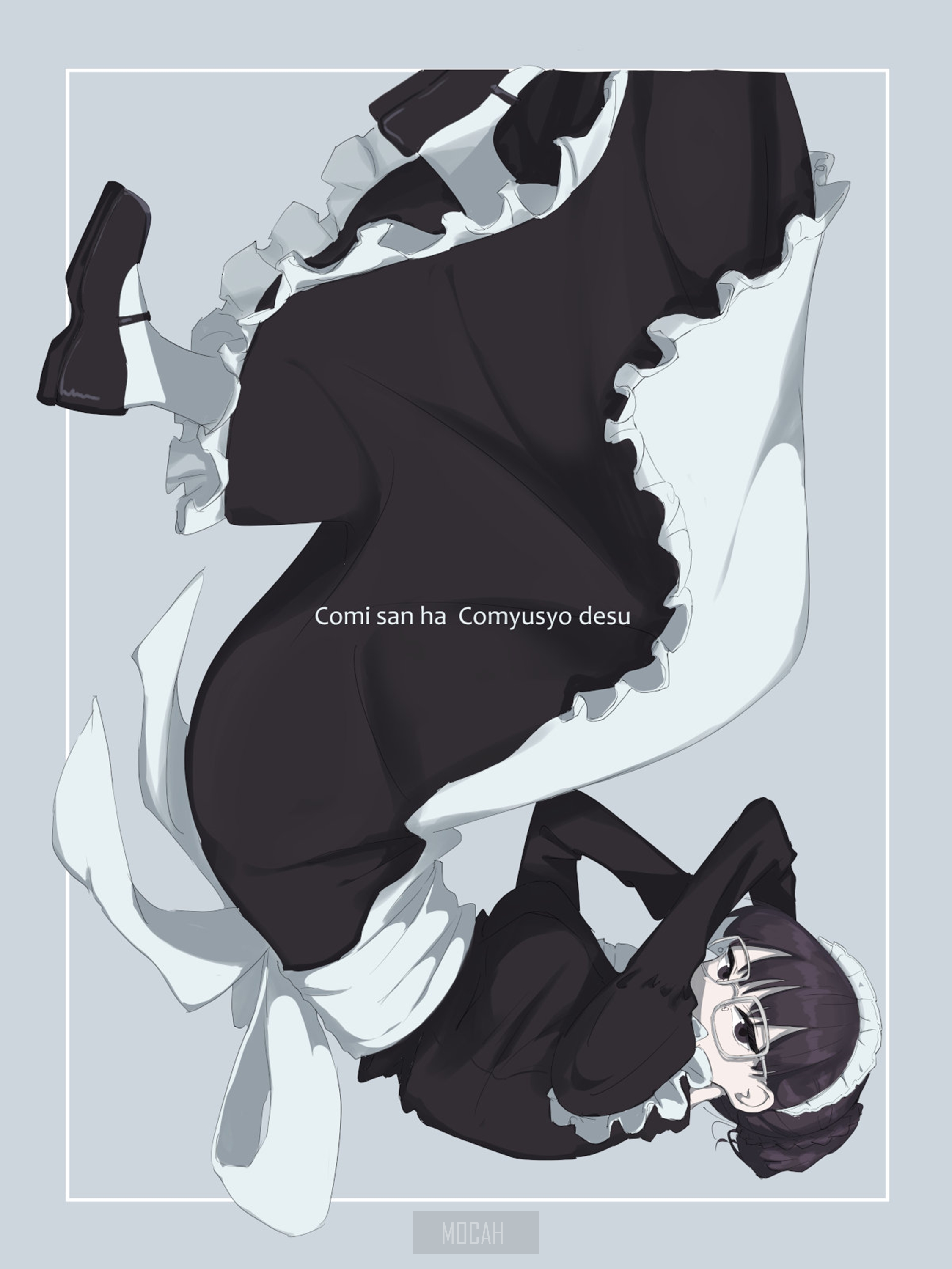Komi Shouko from Komi-san wa, Comyushou desu. as a maid HD Phone Wallpaper