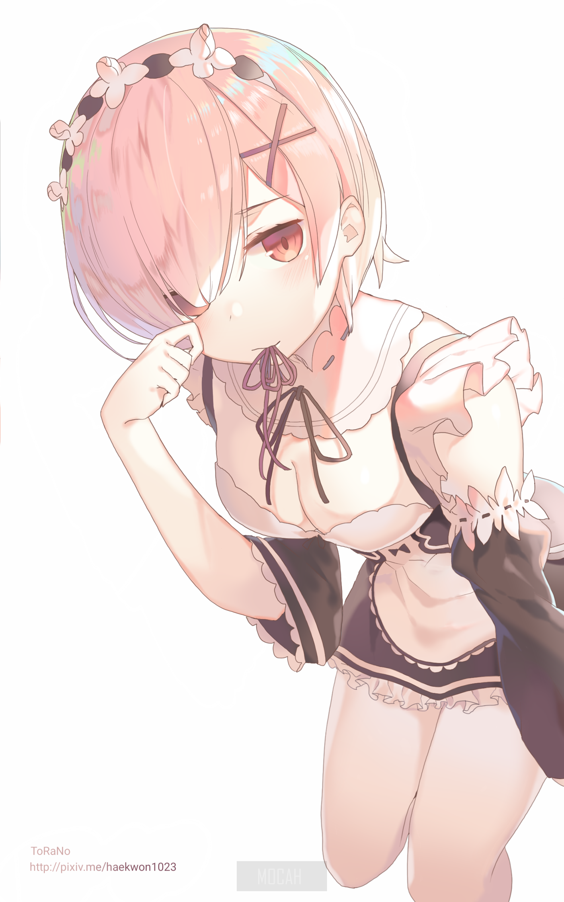 Ram from Re:Zero Kara Hajimeru Isekai Seikatsu HD Phone Wallpaper