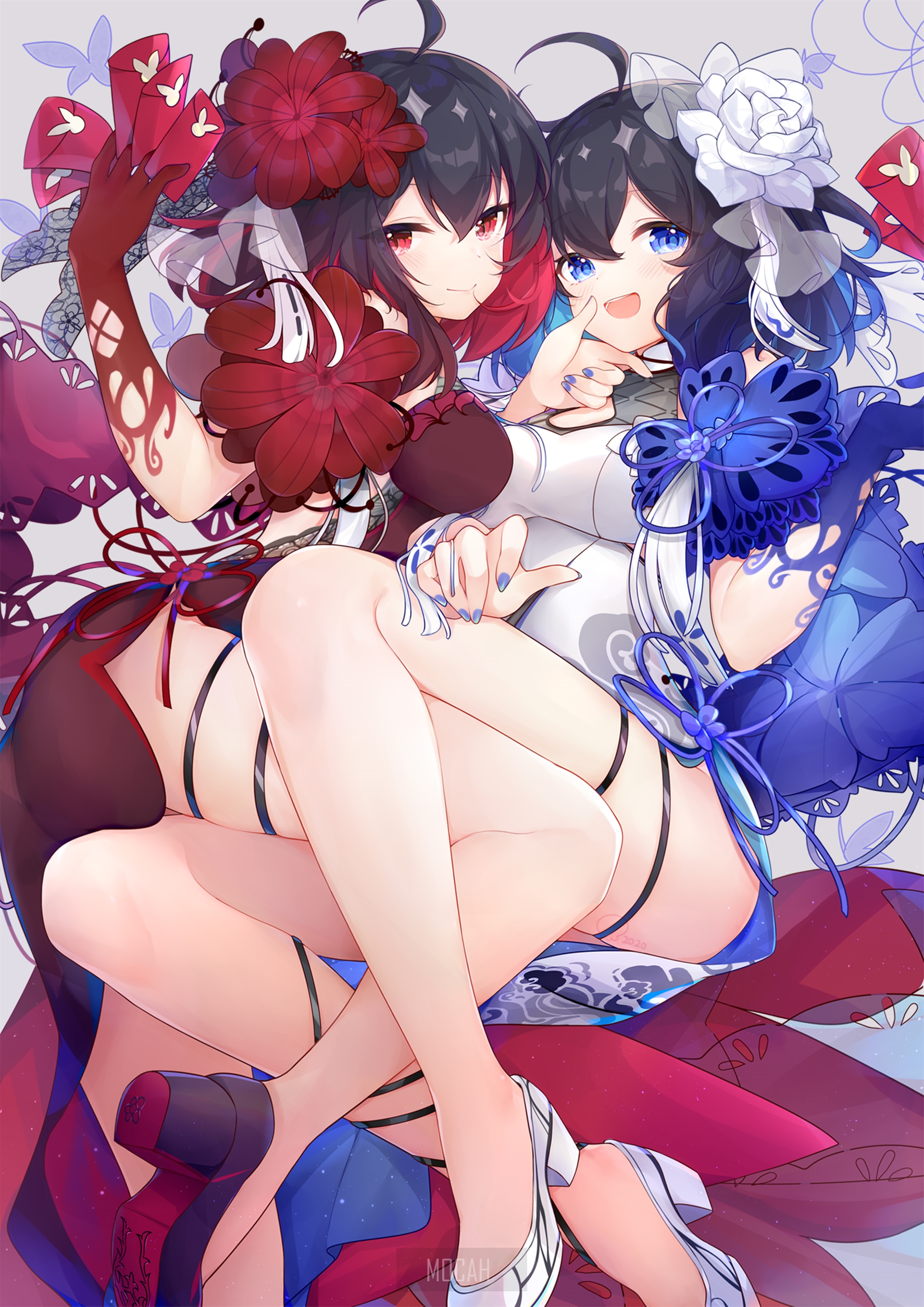 Two anime girls from Honkai Impact 3rd HD Phone Wallpaper
