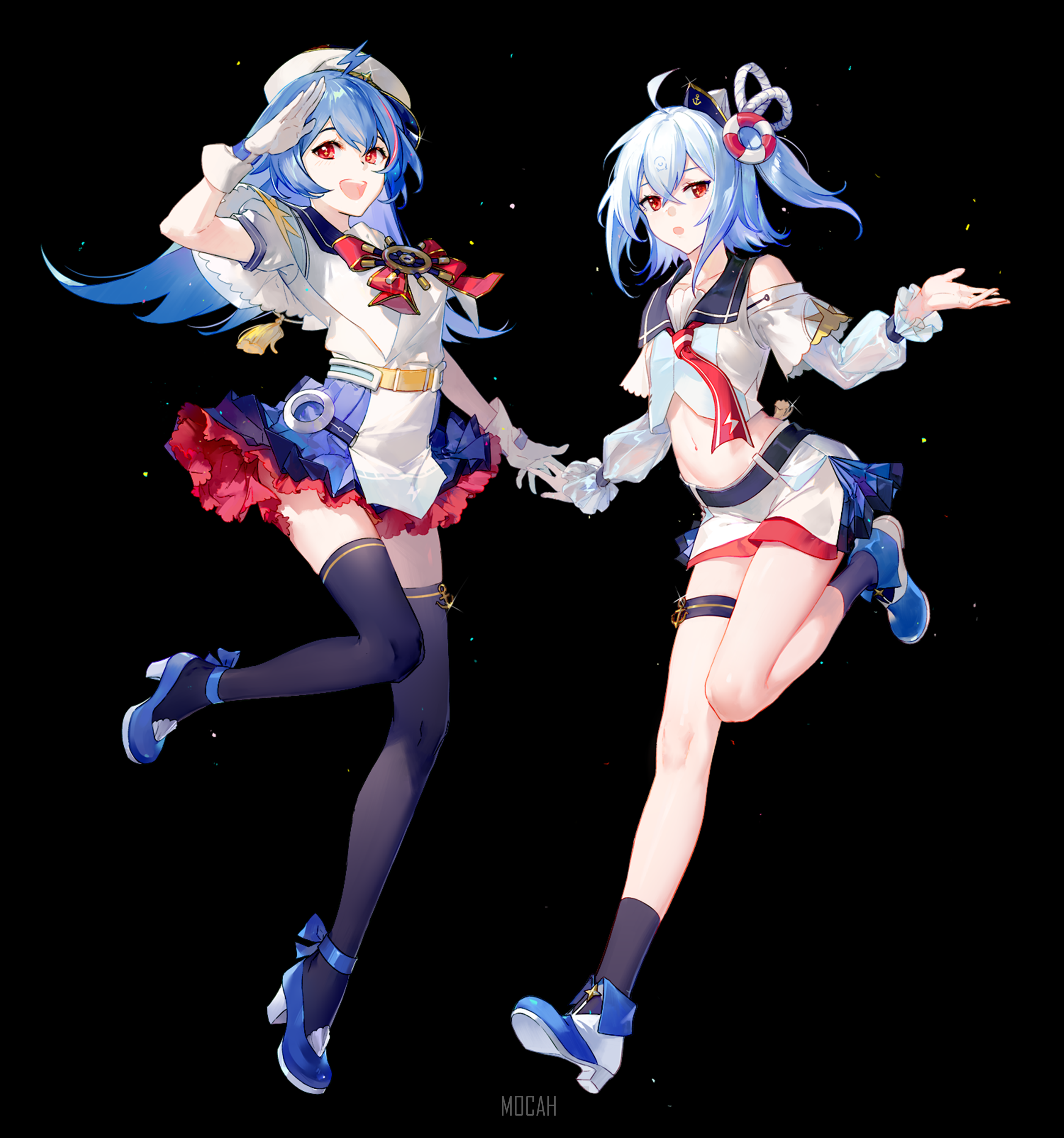 2233 from Bilibili in sailor outfits HD Phone Wallpaper