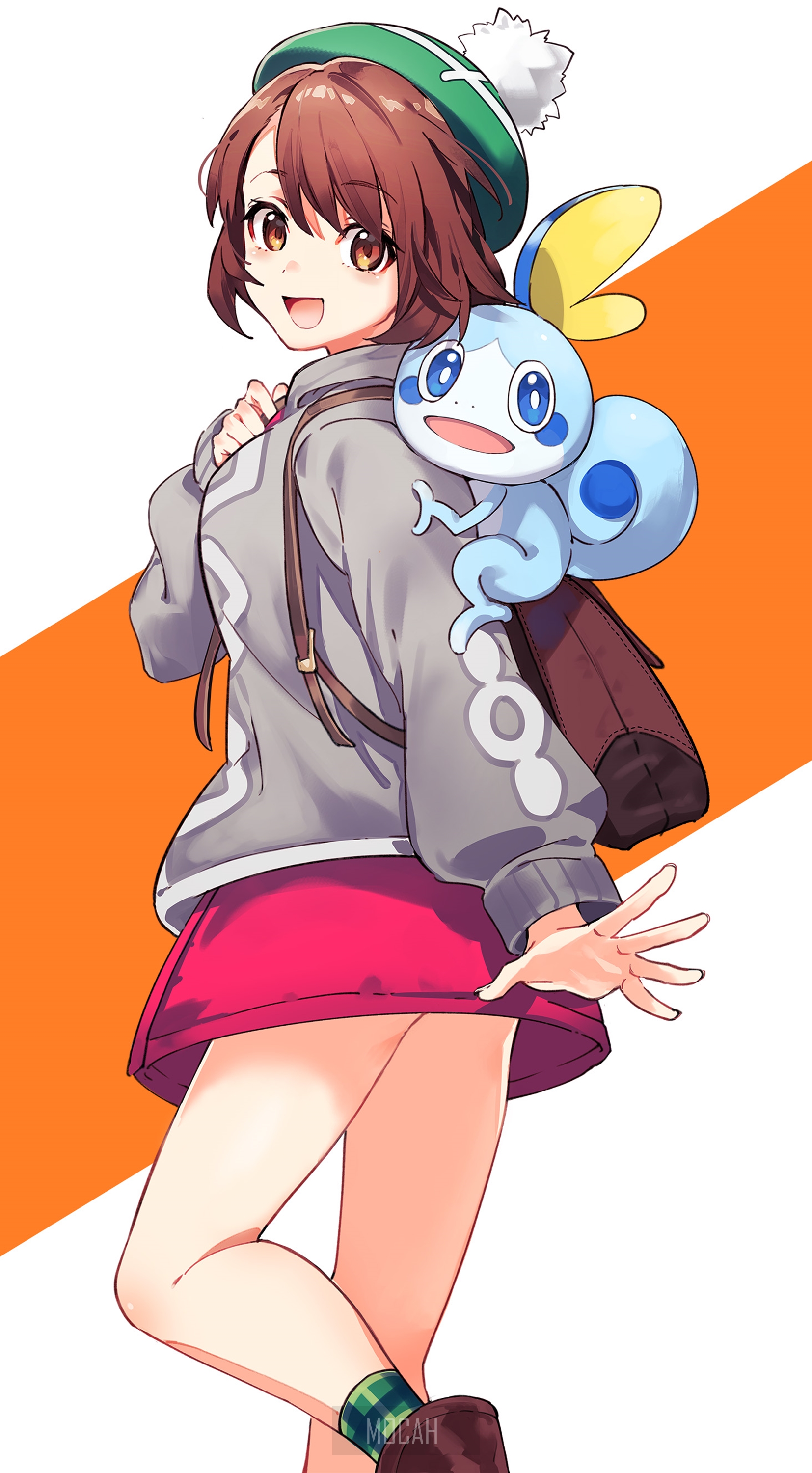 Gloria and Sobble from Pokémon HD Phone Wallpaper