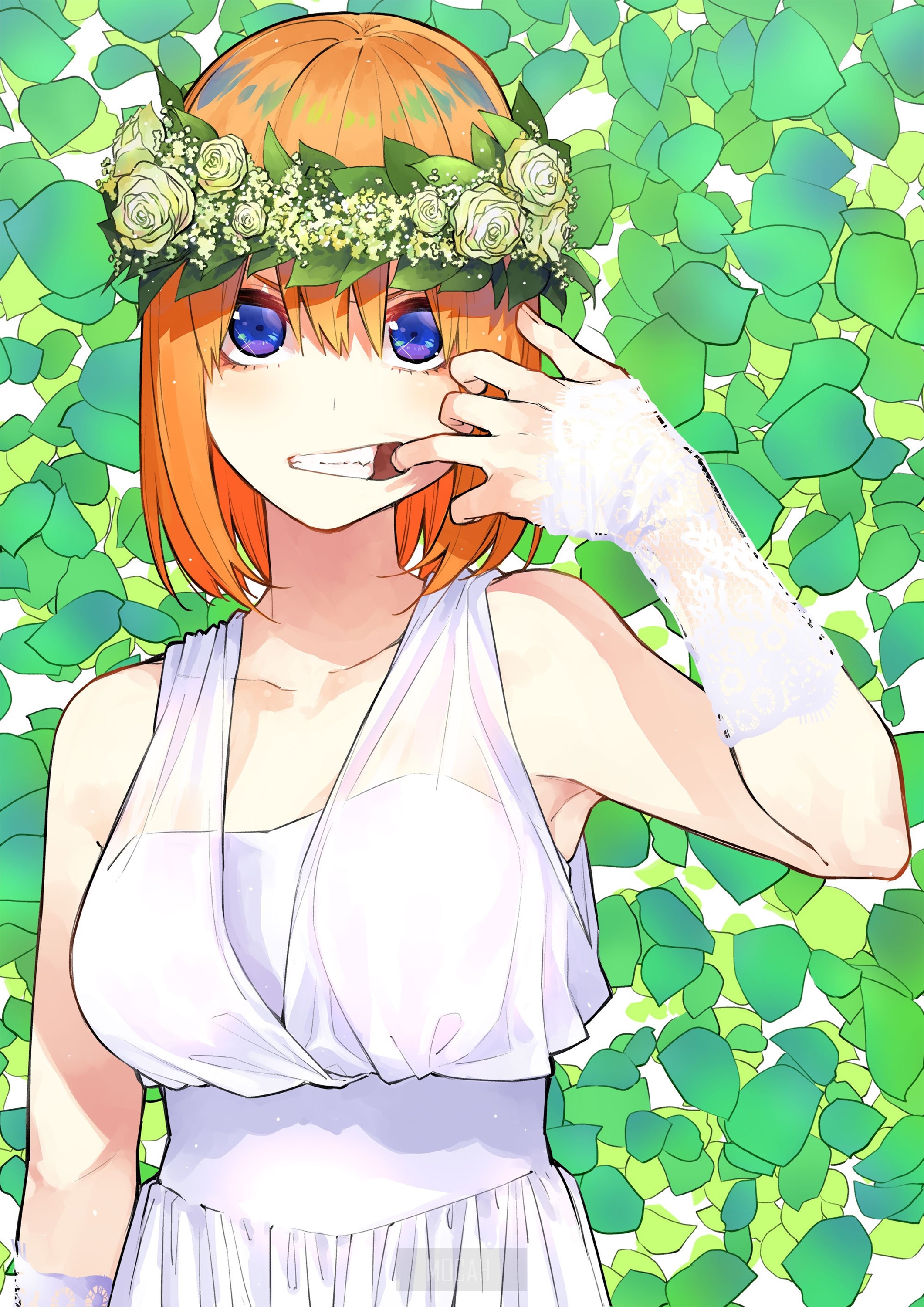 Nakano Yotsuba from 5-toubun no Hanayome HD Phone Wallpaper
