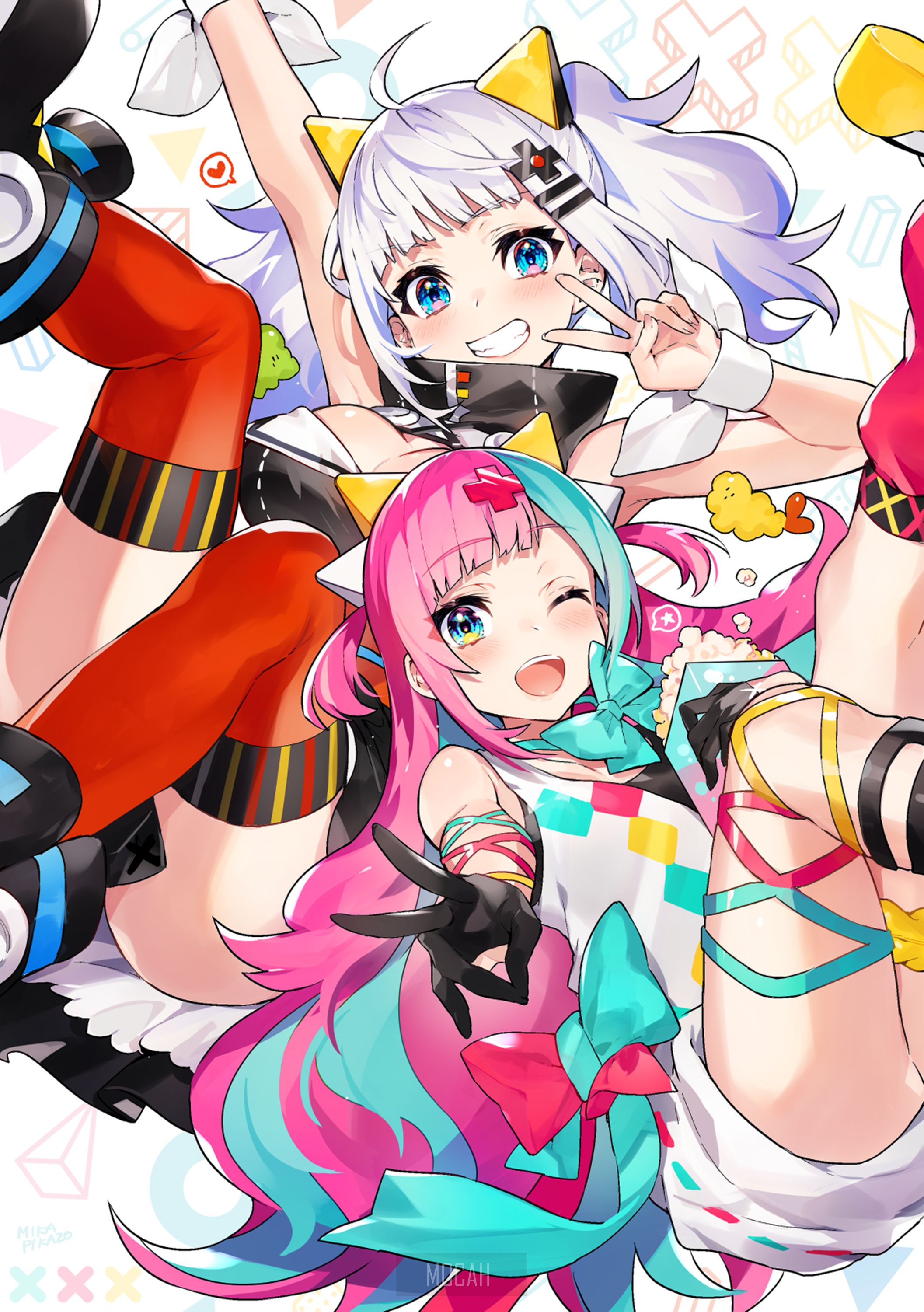 Kaguya Luna and friend by Mika Pikazo HD Phone Wallpaper