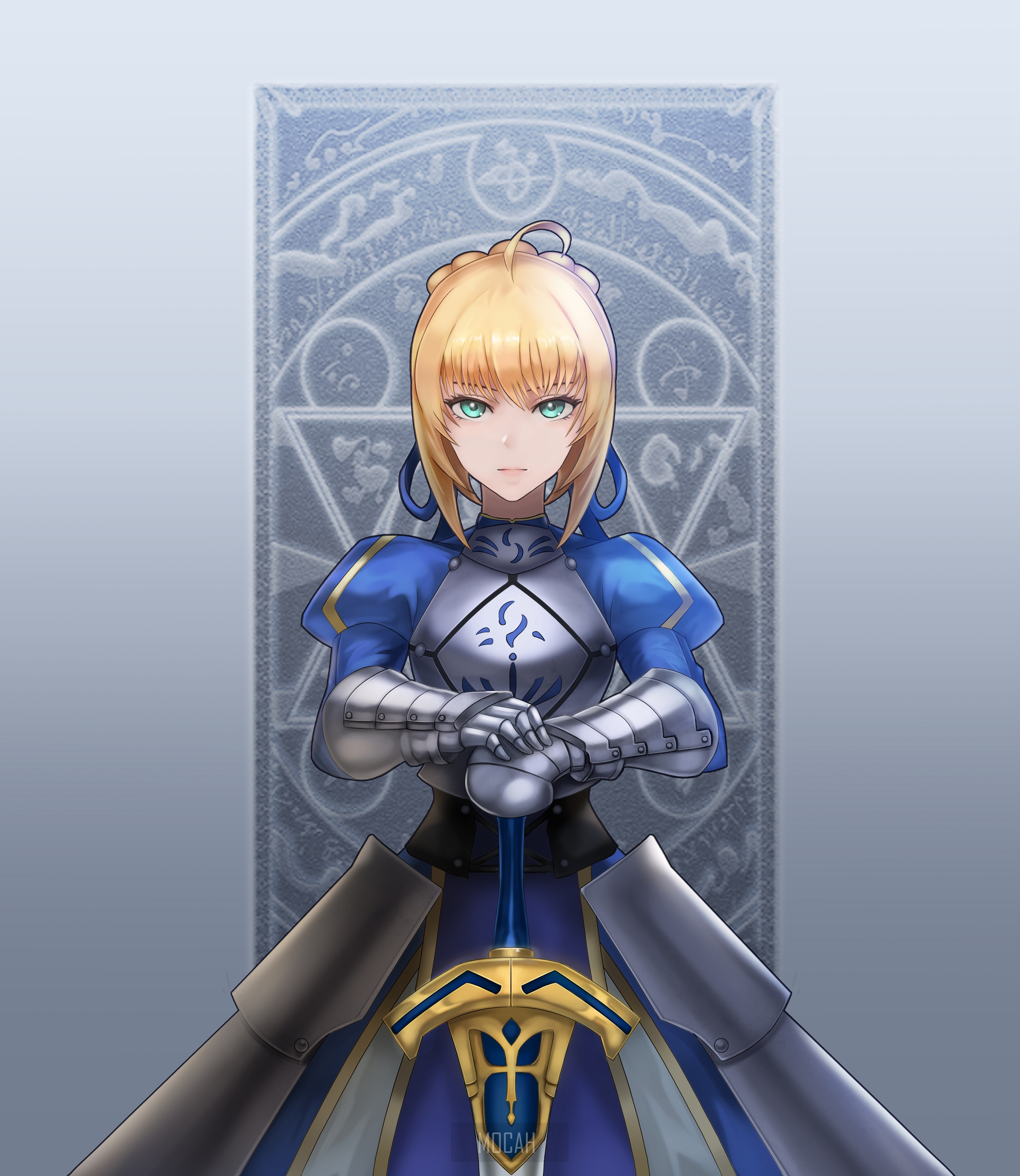 Arturia Pendragon Saber from Fate Series HD Phone Wallpaper