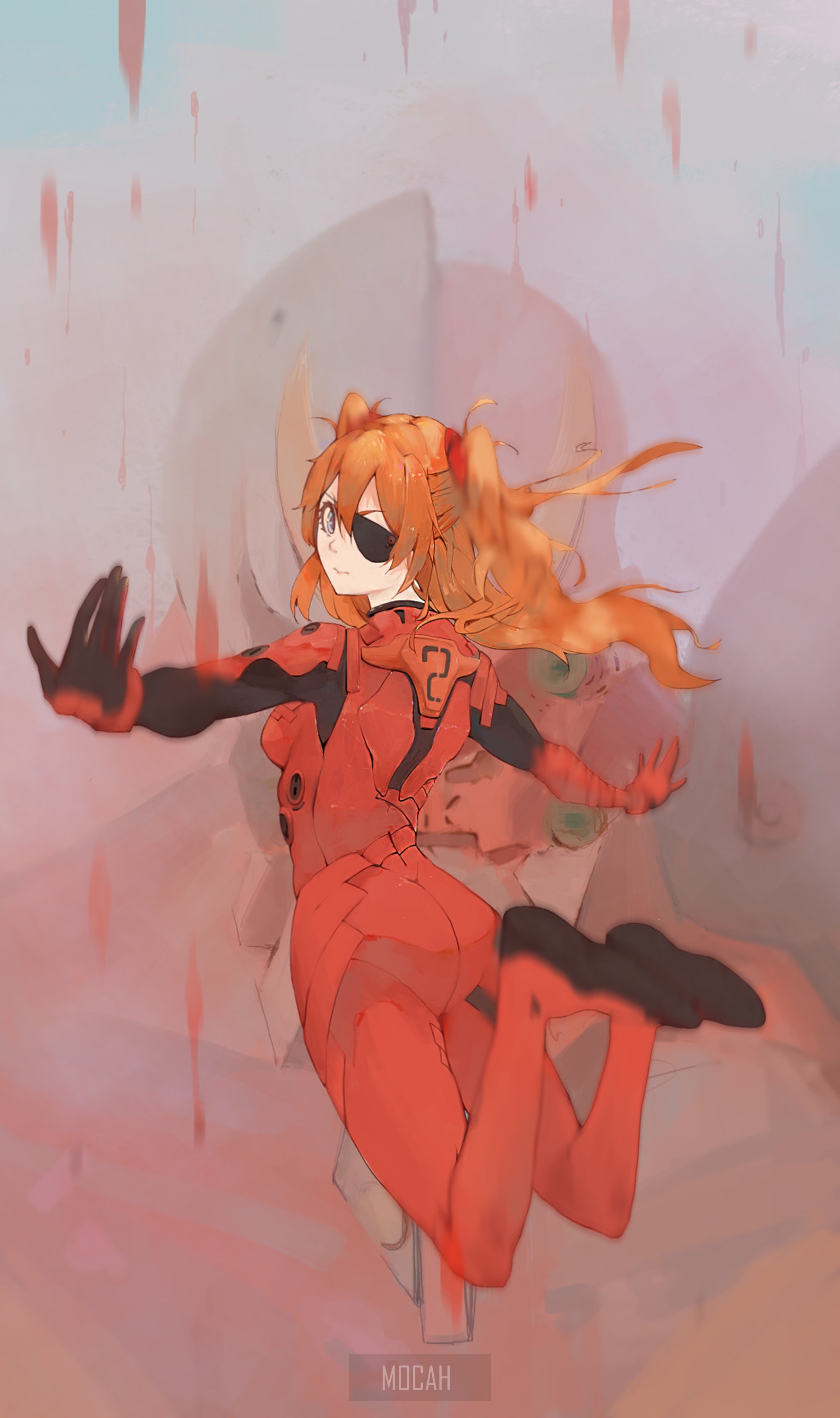 Asuka Langley Soryu from Neon Genesis Evangelion HD Phone Wallpaper