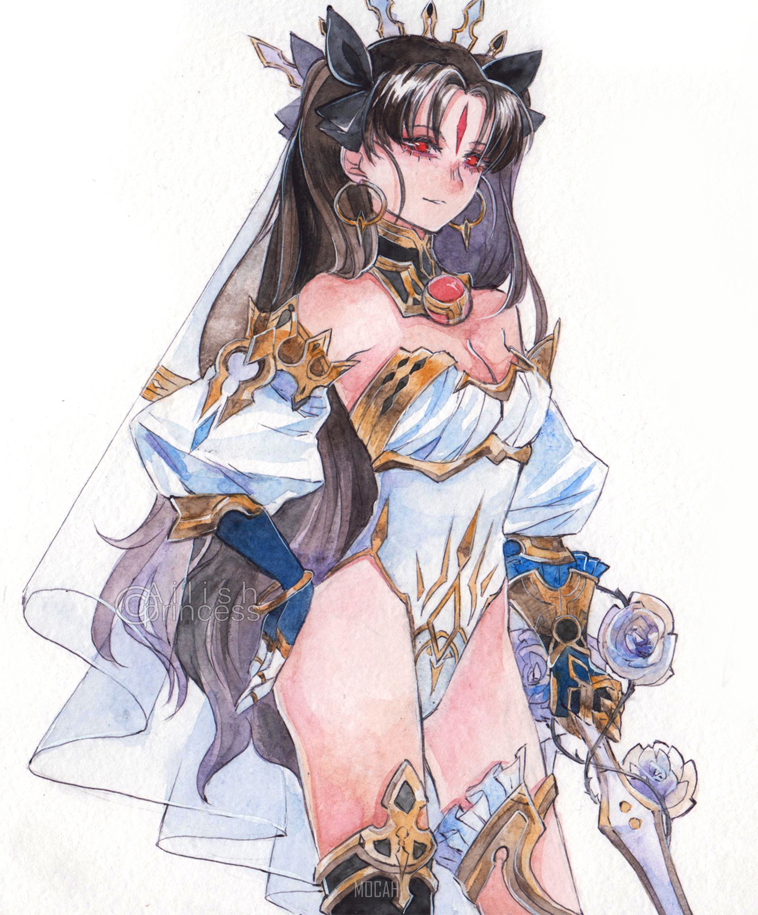 Ishtar from Fate/Grand Order fan art HD Phone Wallpaper
