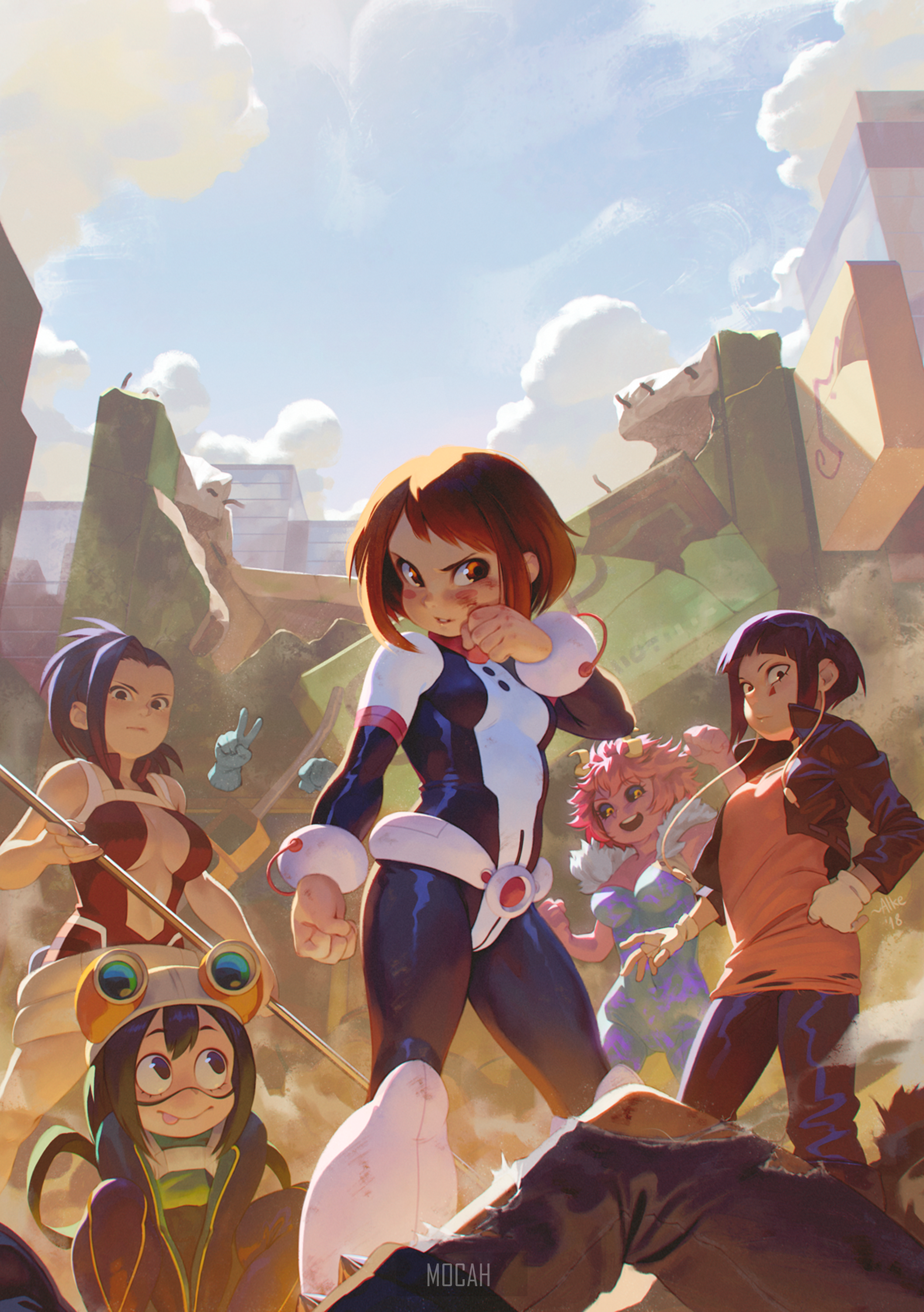 Boku no Hero Academia Female Heroes United HD Phone Wallpaper