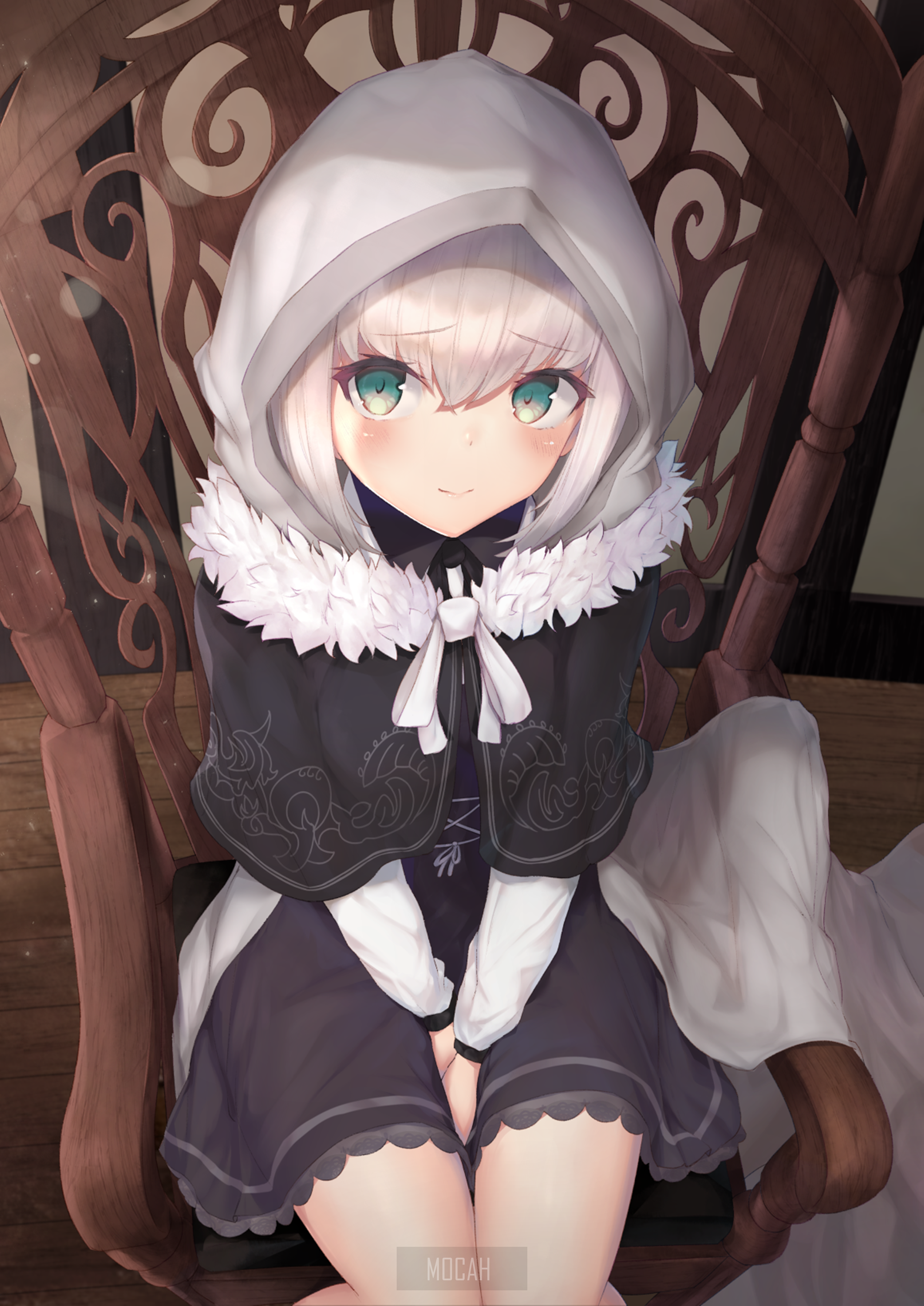 Gray from Fate Series in a rocking chair HD Phone Wallpaper