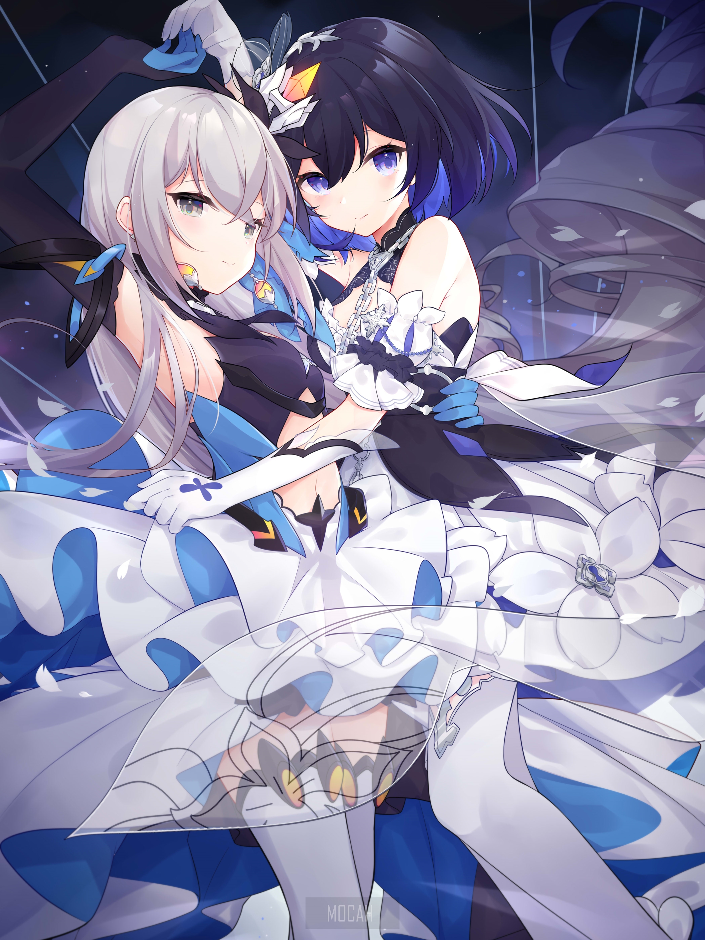 Kiana Kaslana and Seele Vollerei from Honkai Impact 3rd HD Phone Wallpaper