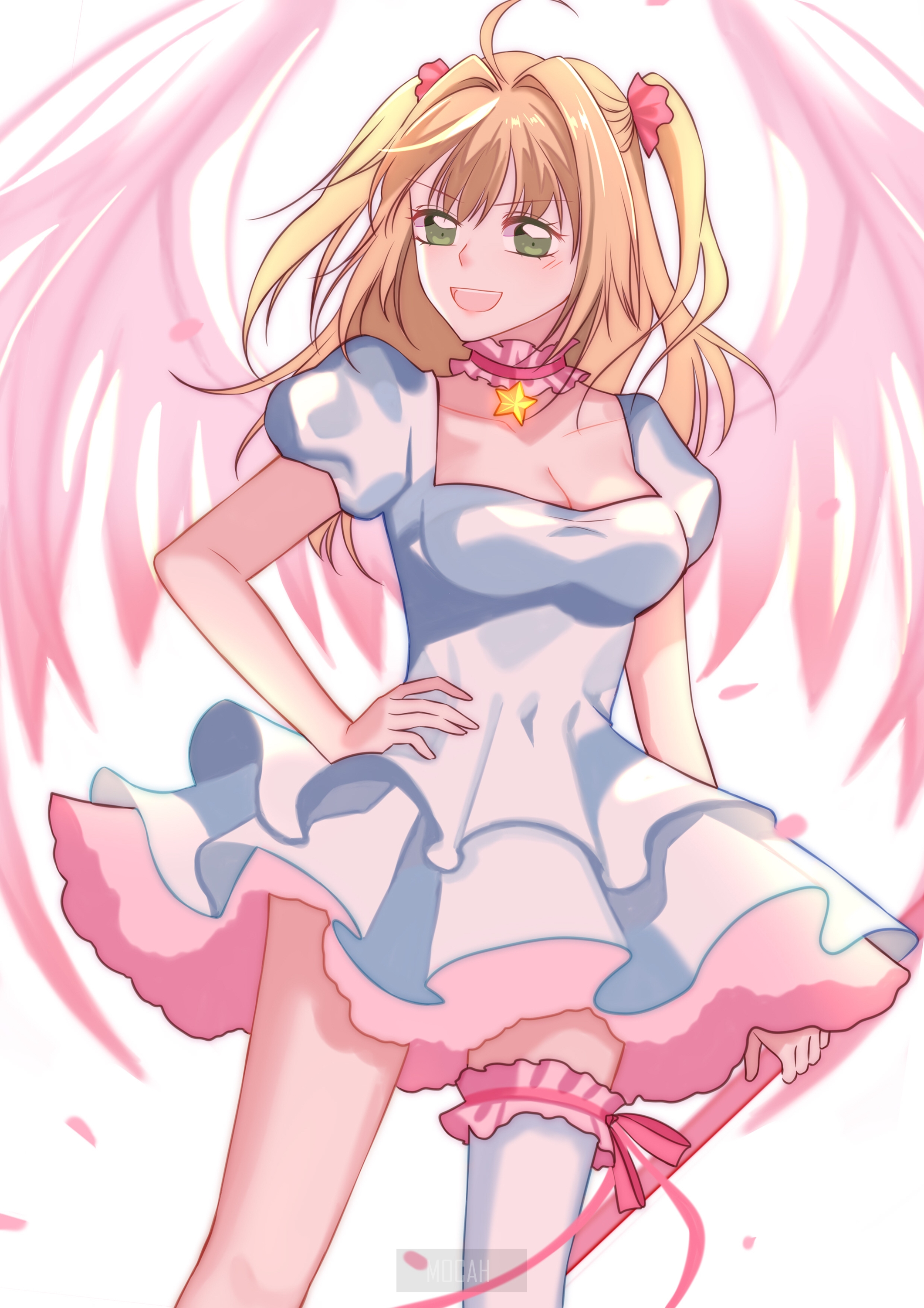 Sakura Kinomoto from Cardcaptor Sakura with wings HD Phone Wallpaper