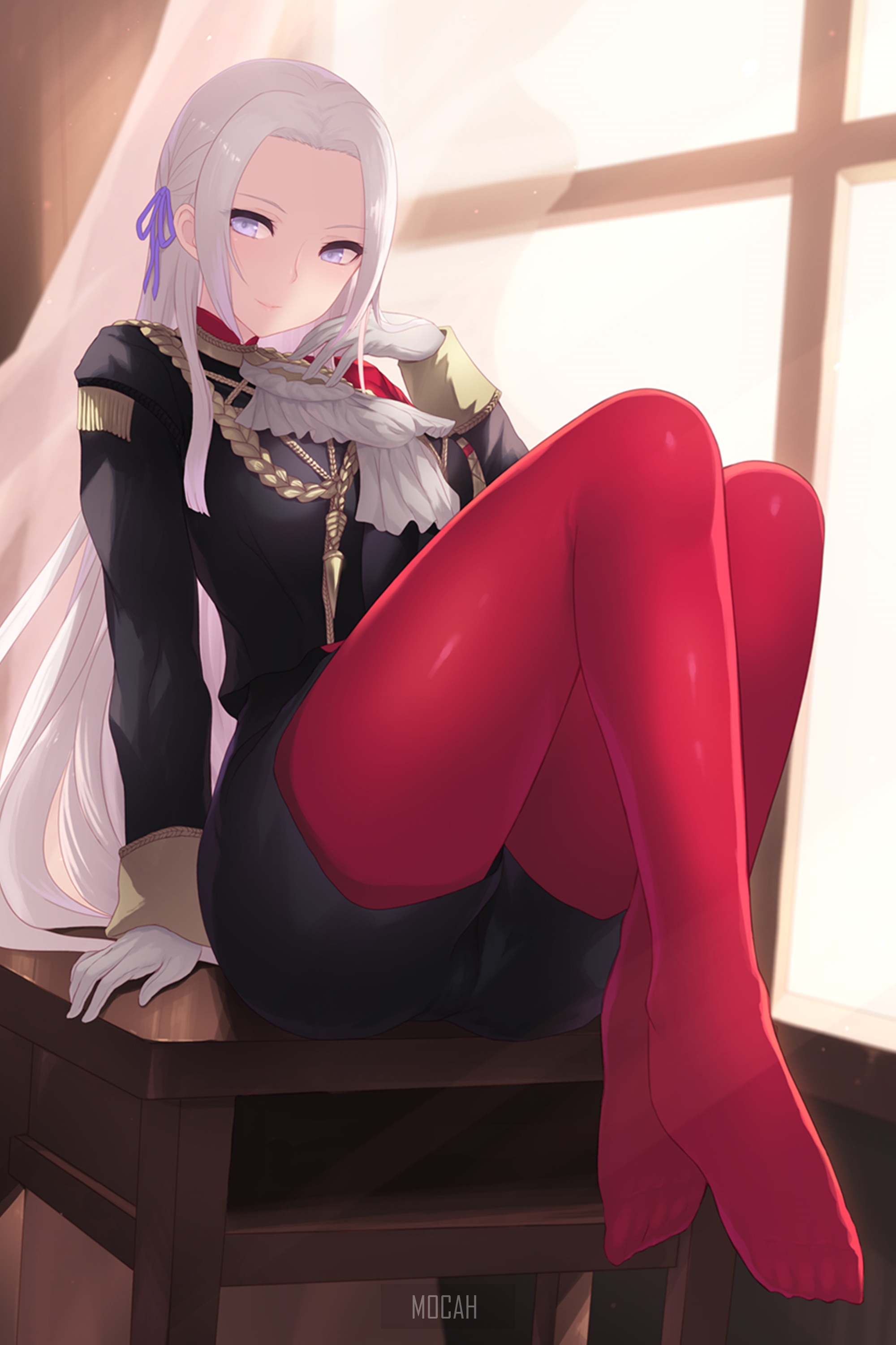 Edelgard von Hresberg from Fire Emblem: Three Houses HD Phone Wallpaper