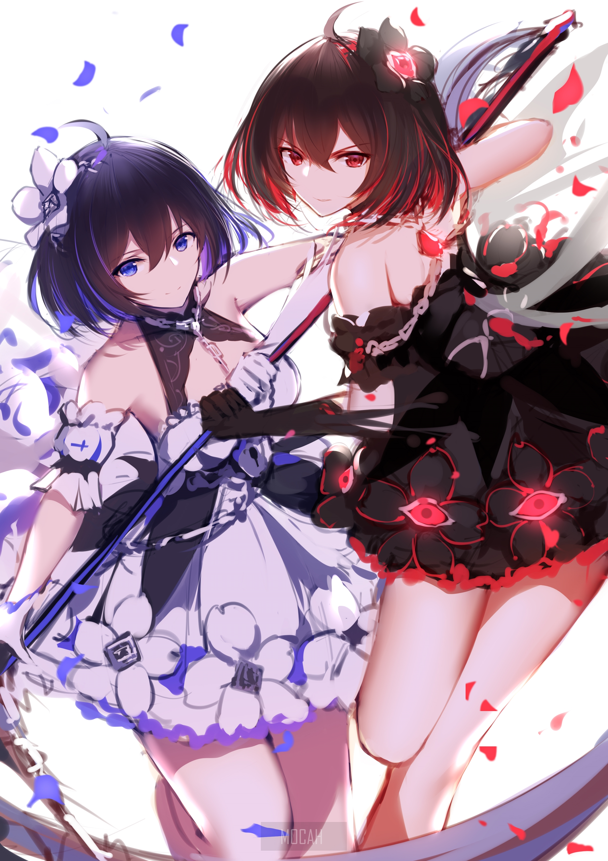 Seele Vollerei and Herrscher of Reason from Honkai Impact 3rd HD Phone Wallpaper