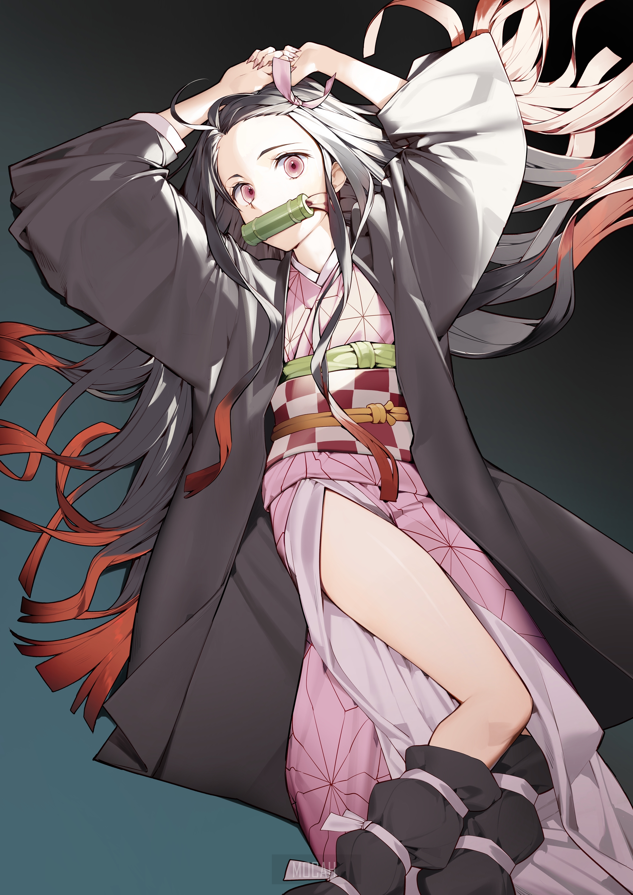 Kamado Nezuko from Kimetsu no Yaiba HD Phone Wallpaper