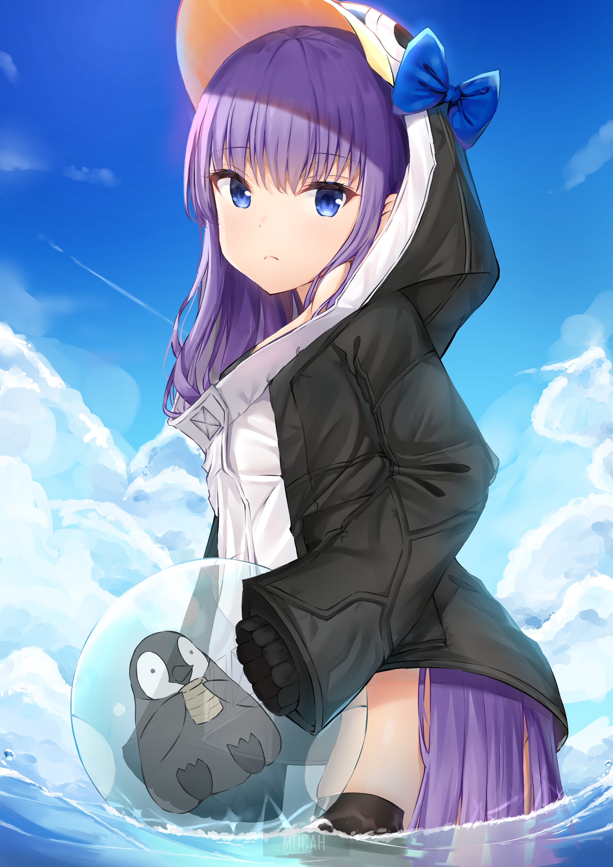 Meltlilith from Fate Series in a penguin costume HD Phone Wallpaper