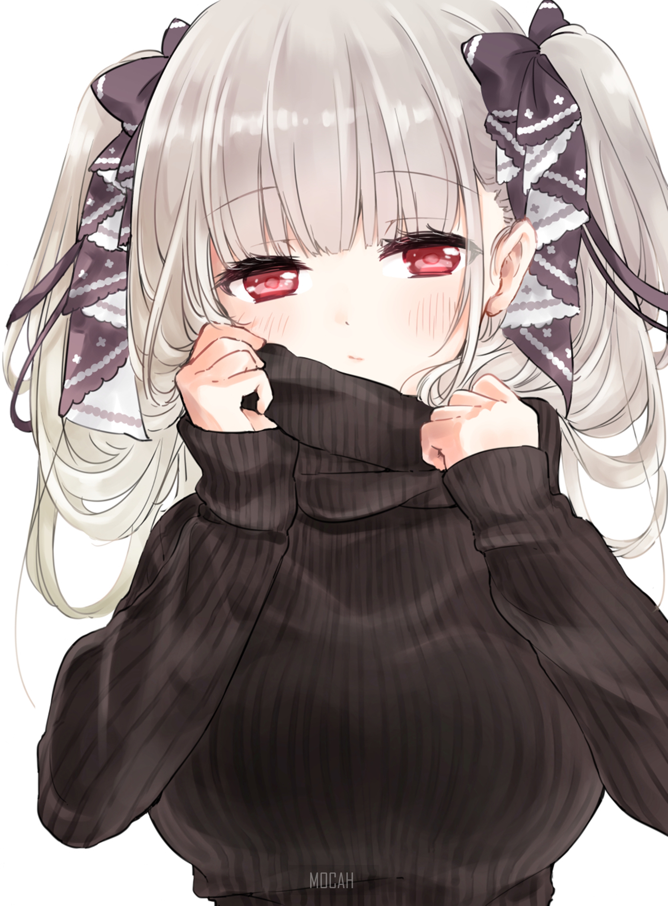 Formidable From Azur Lane in Black Turtleneck HD Phone Wallpaper