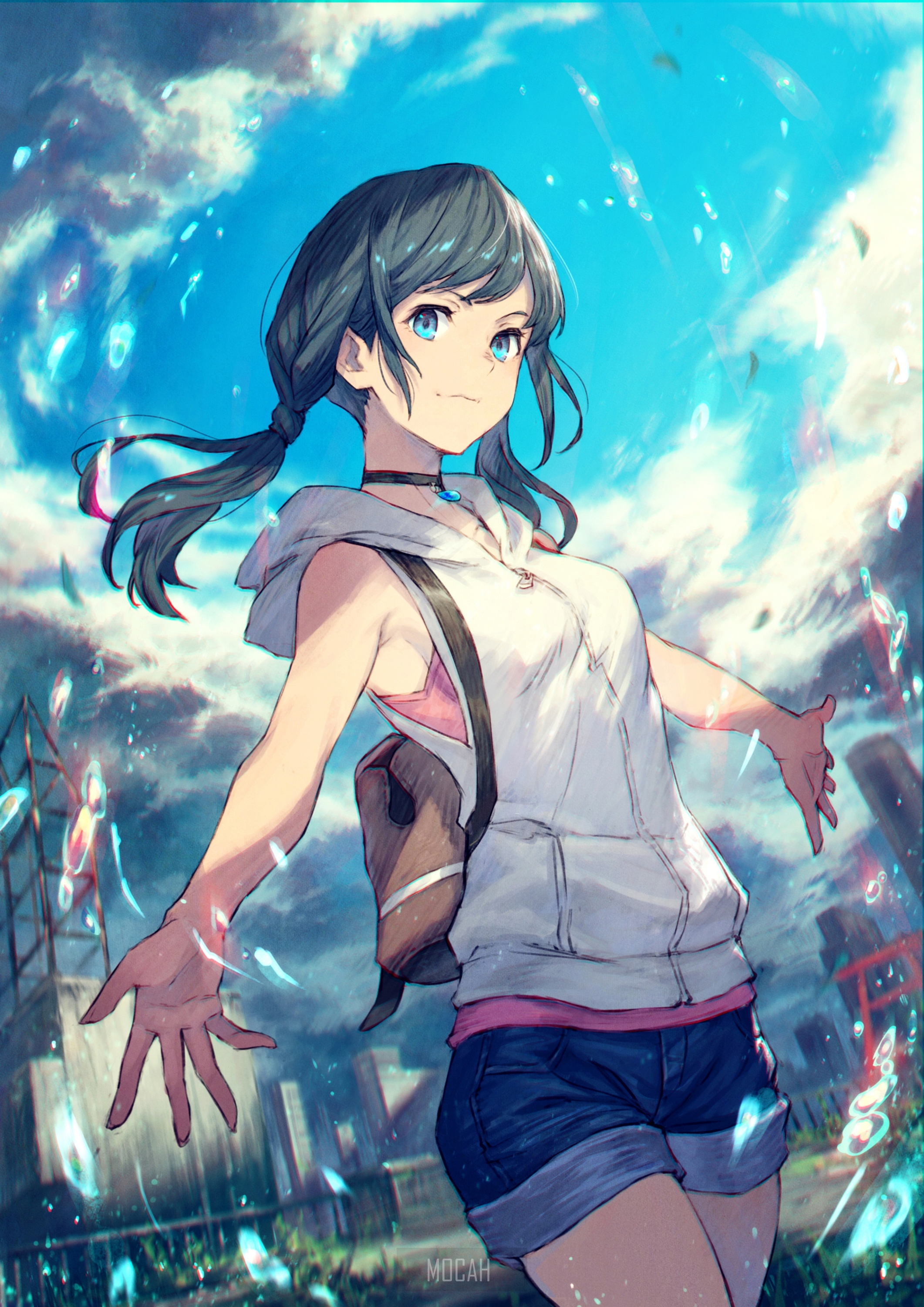 Hina Amano from Weathering With You HD Phone Wallpaper