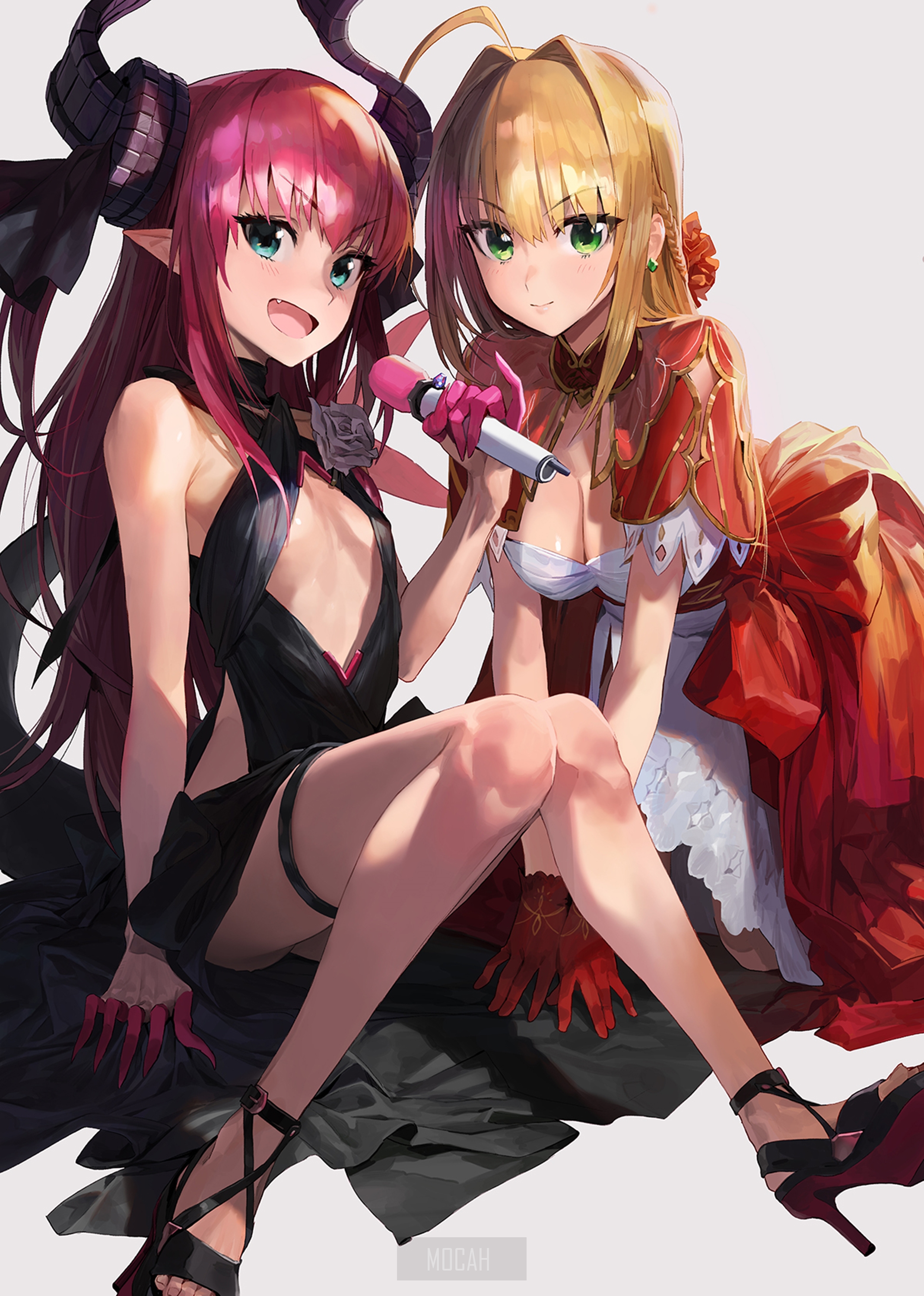 Nero Claudius and another girl from Fate Series HD Phone Wallpaper