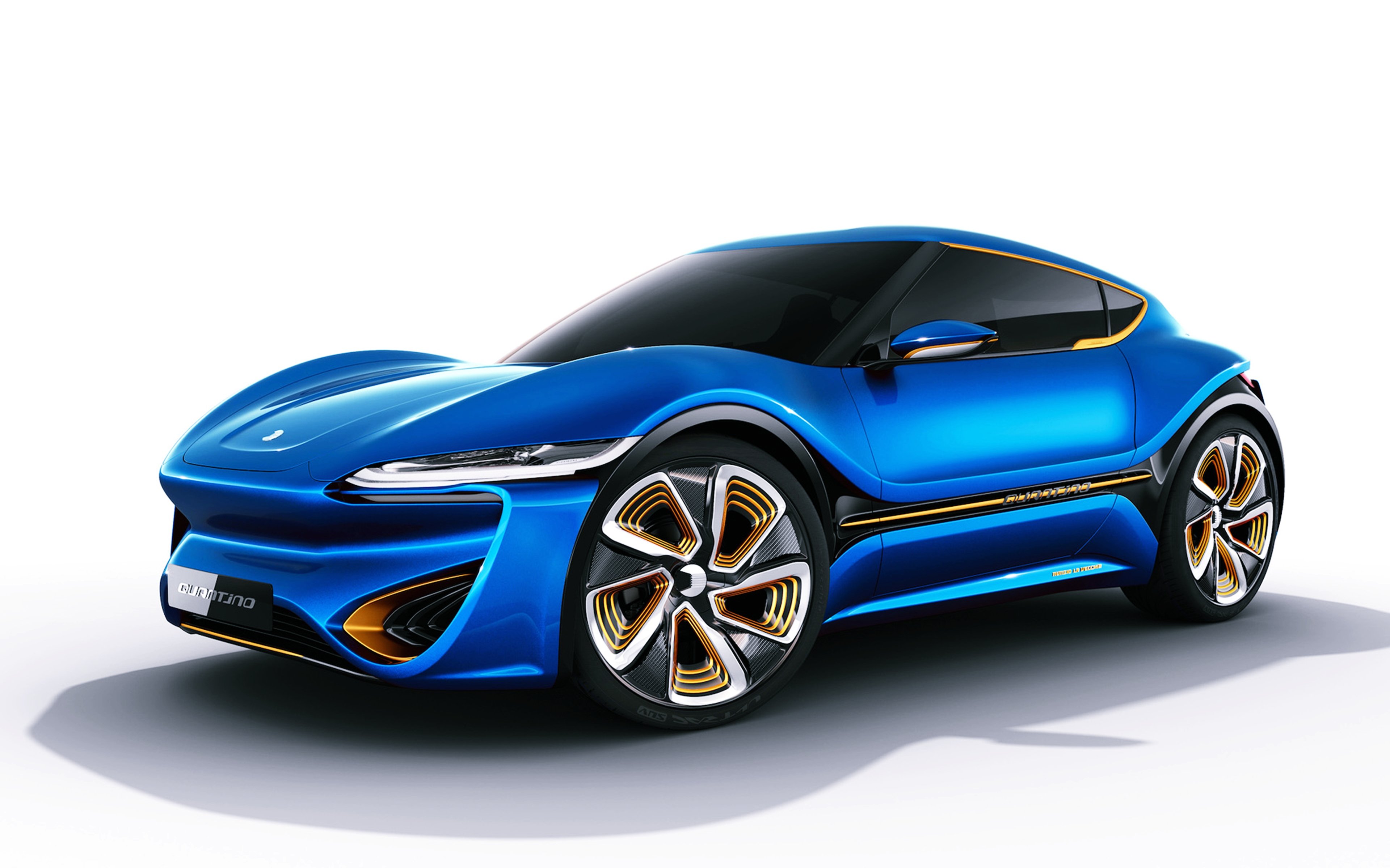 Blue NanoFlowcell Quantino concept car HD Wallpaper