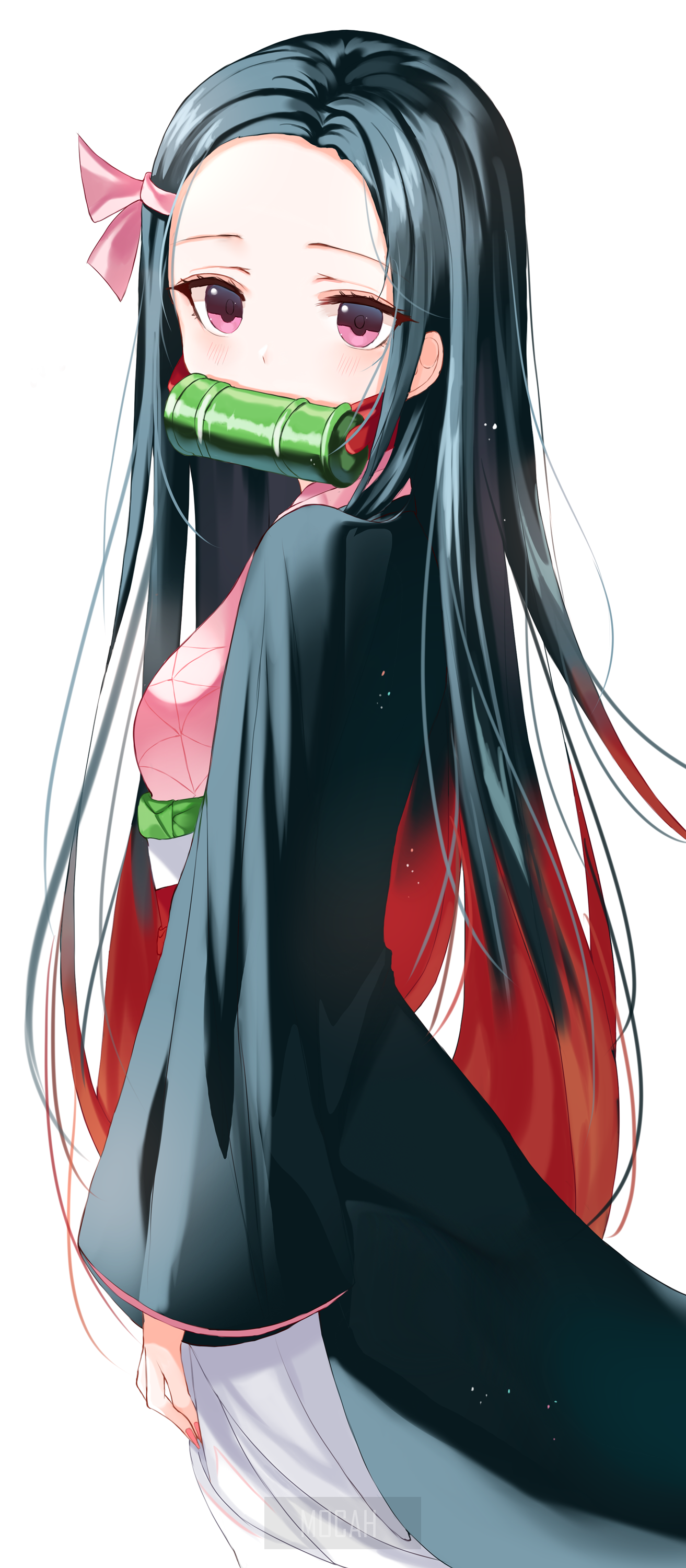 Kamado Nezuko from Kimetsu no Yaiba HD Phone Wallpaper
