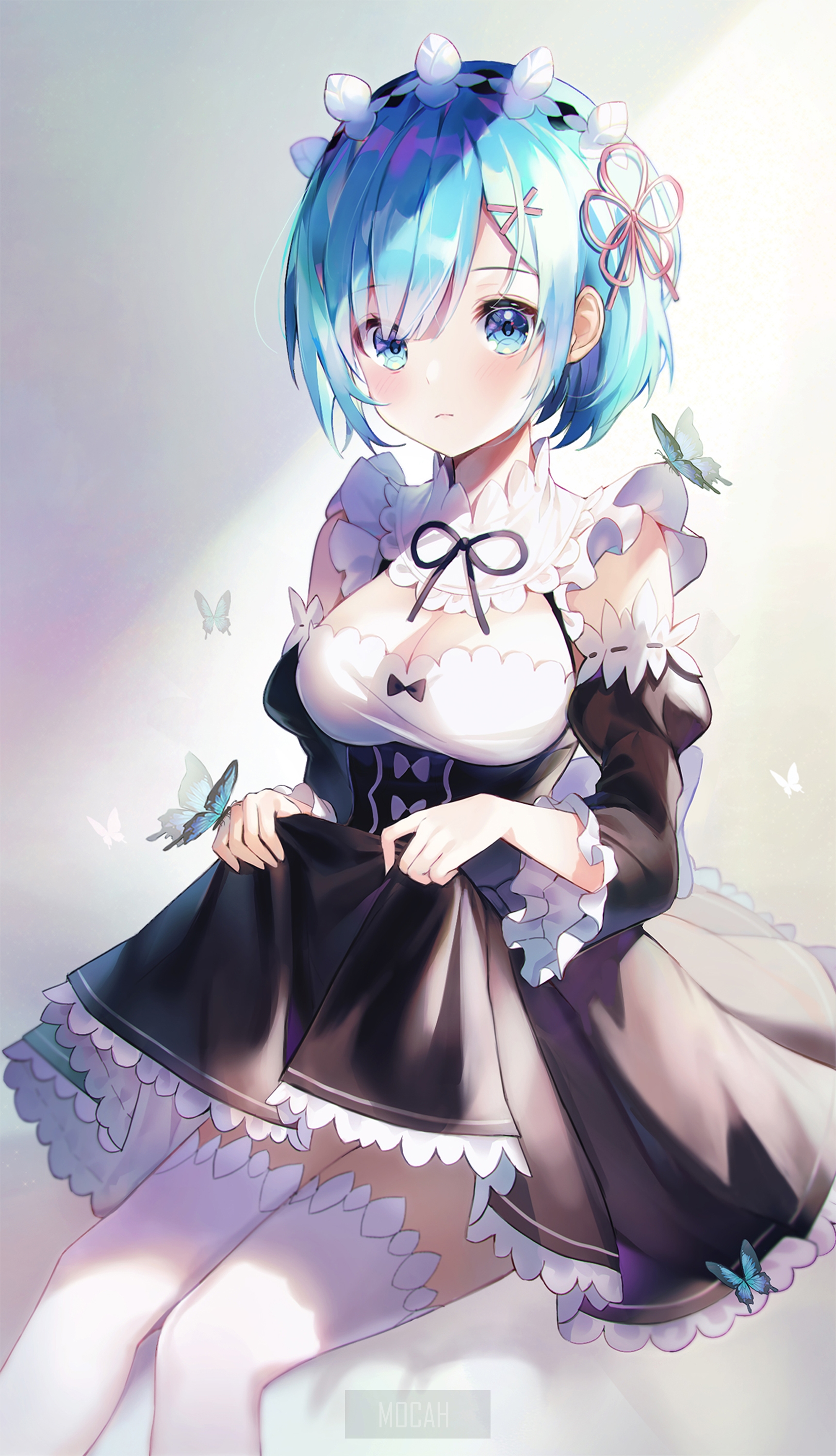 Rem from Re: Zero HD Phone Wallpaper