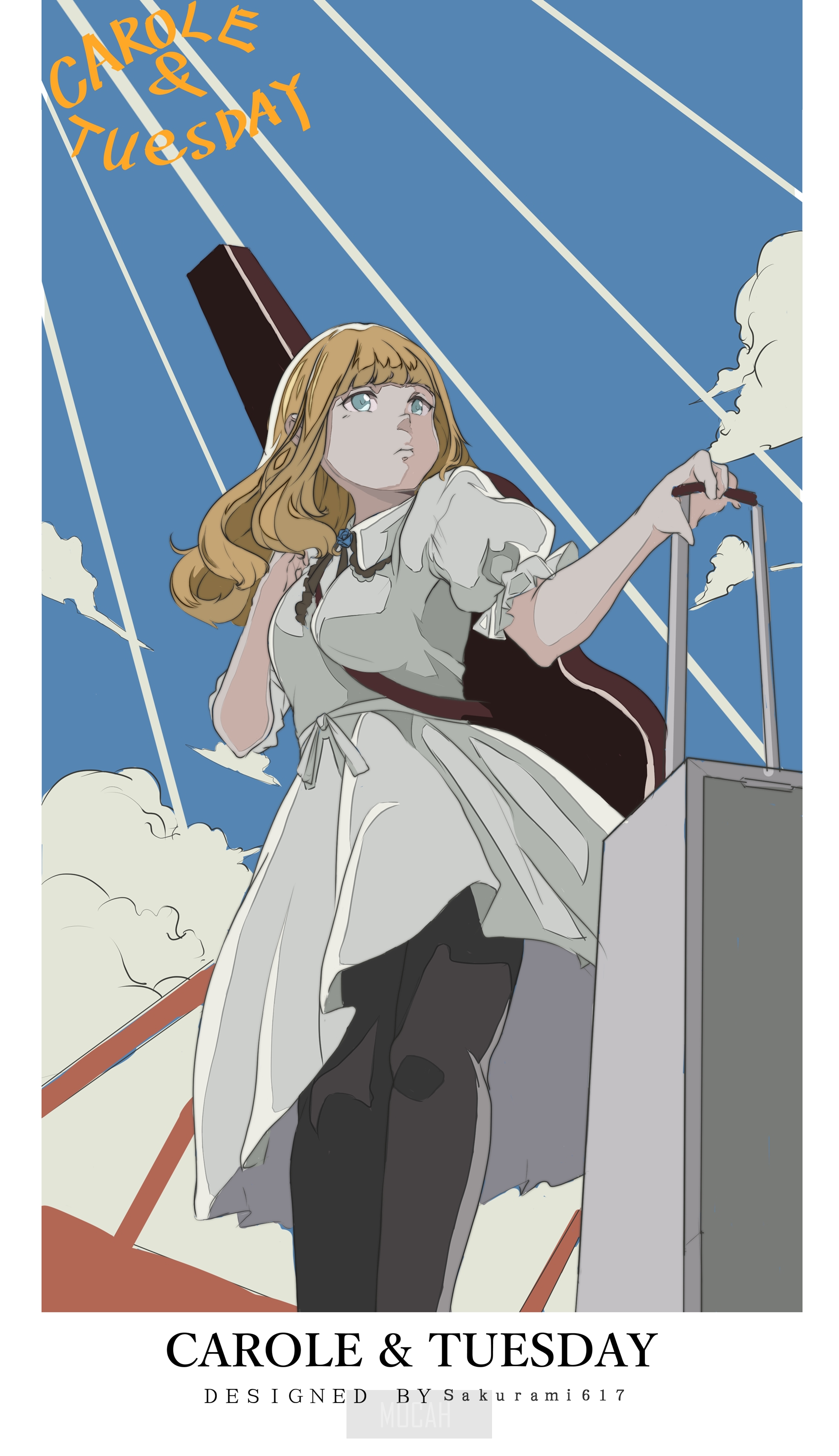 Carole & Tuesday anime illustration HD Phone Wallpaper