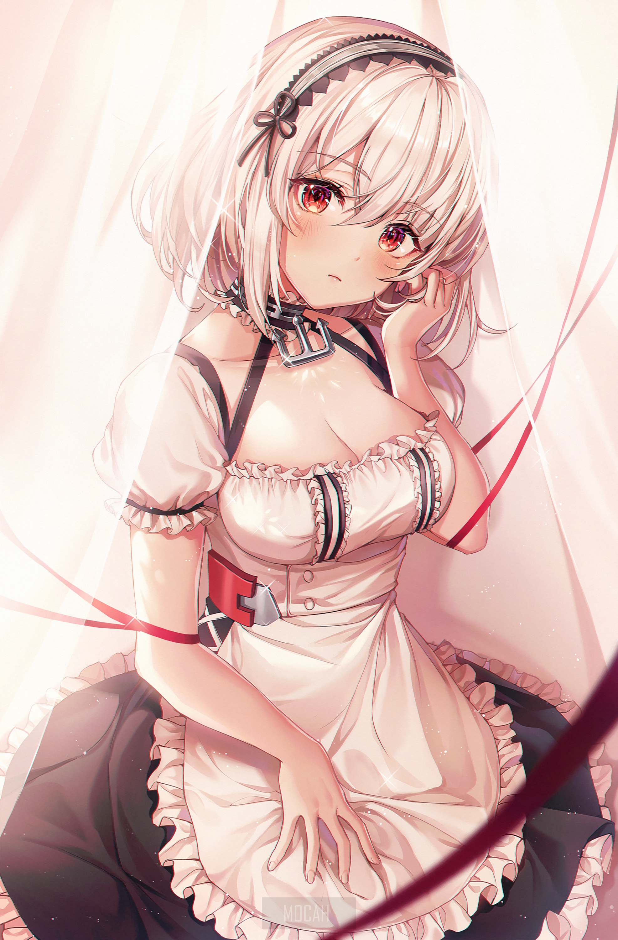 Azur Lane Sirius in Elegant Maid Outfit HD Phone Wallpaper