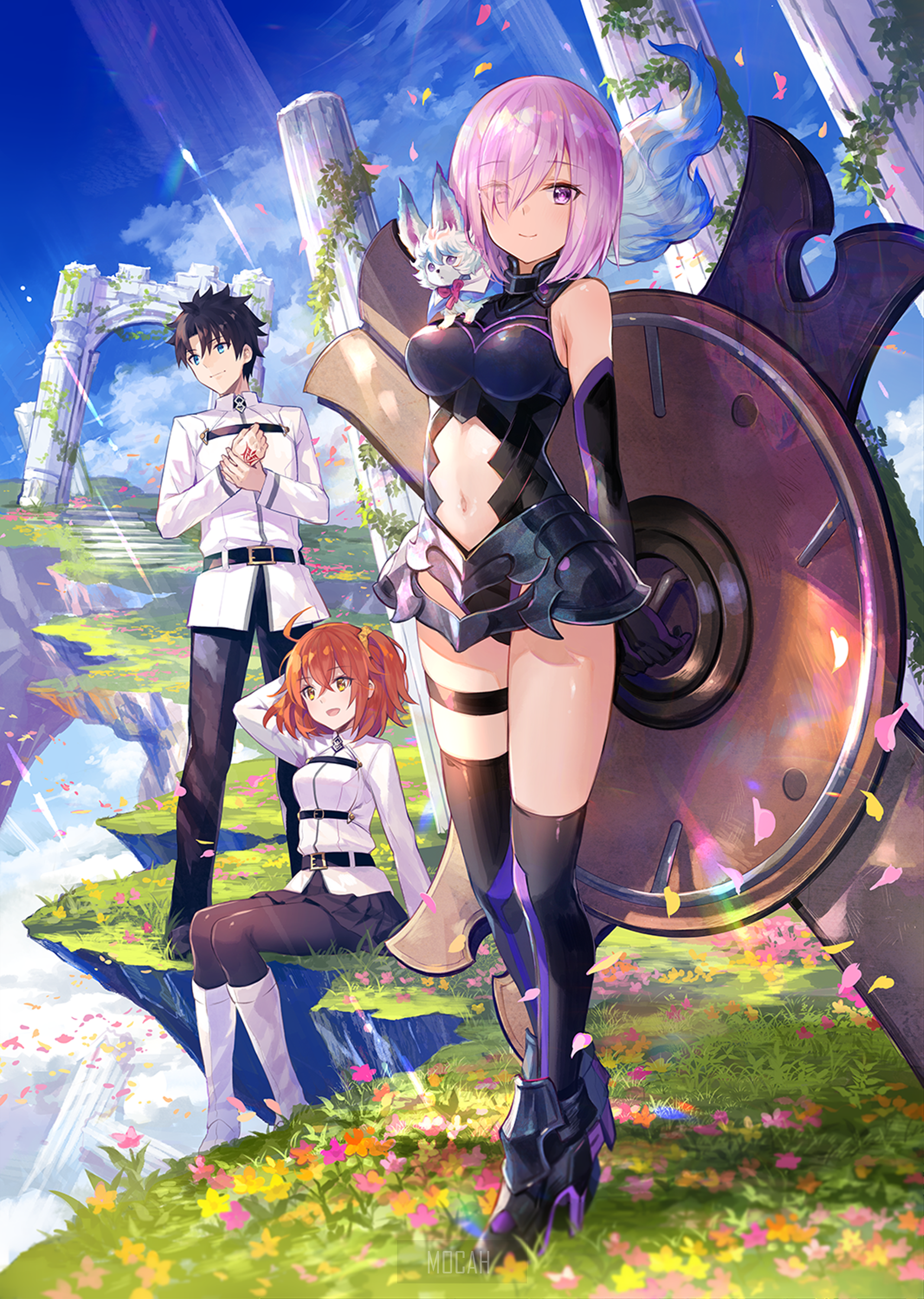 Mash Kyrielight and Fujimaru Ritsuka from Fate/Grand Order HD Phone Wallpaper