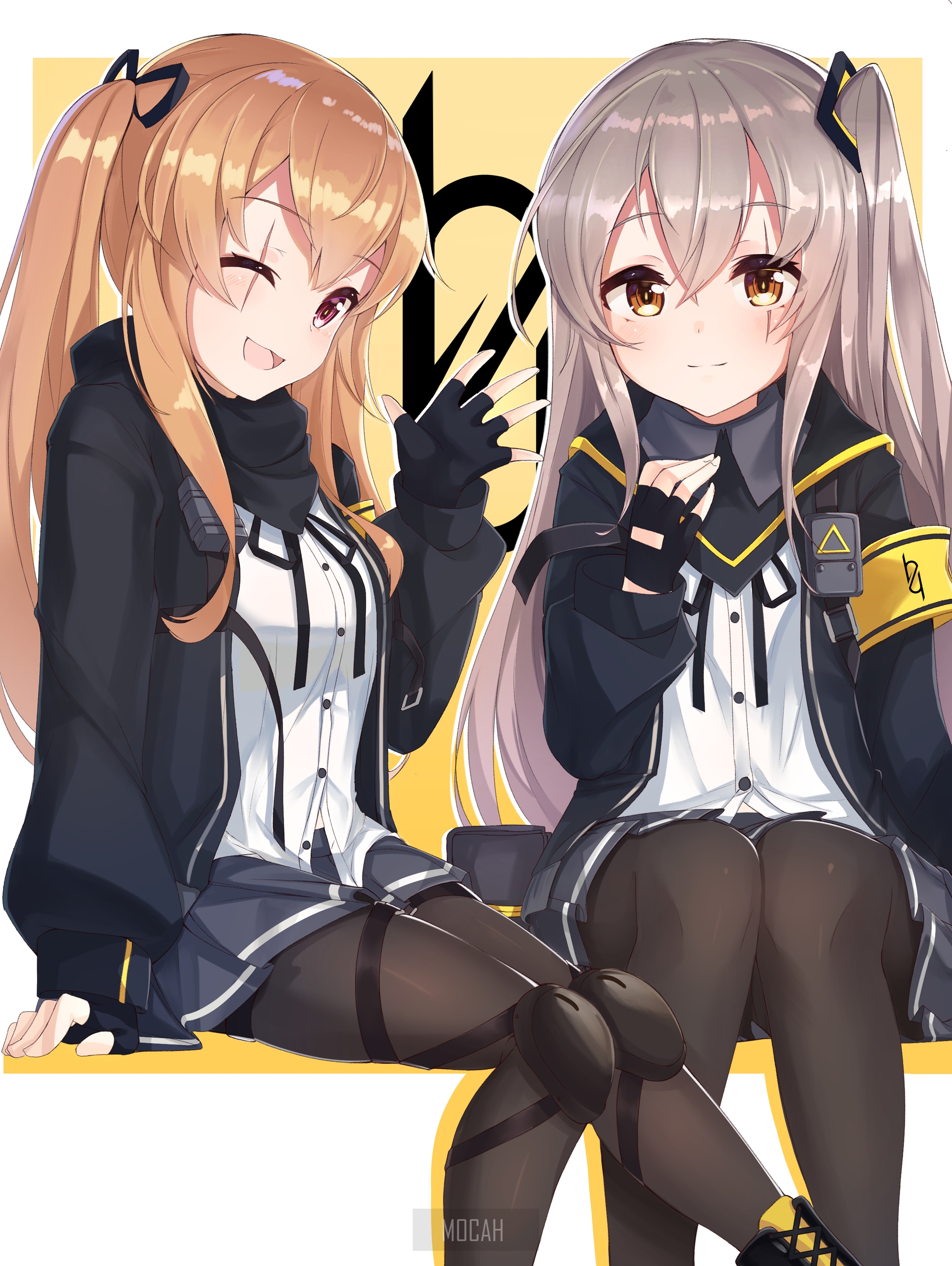 UMP9 and UMP45 from Girls Frontline HD Phone Wallpaper