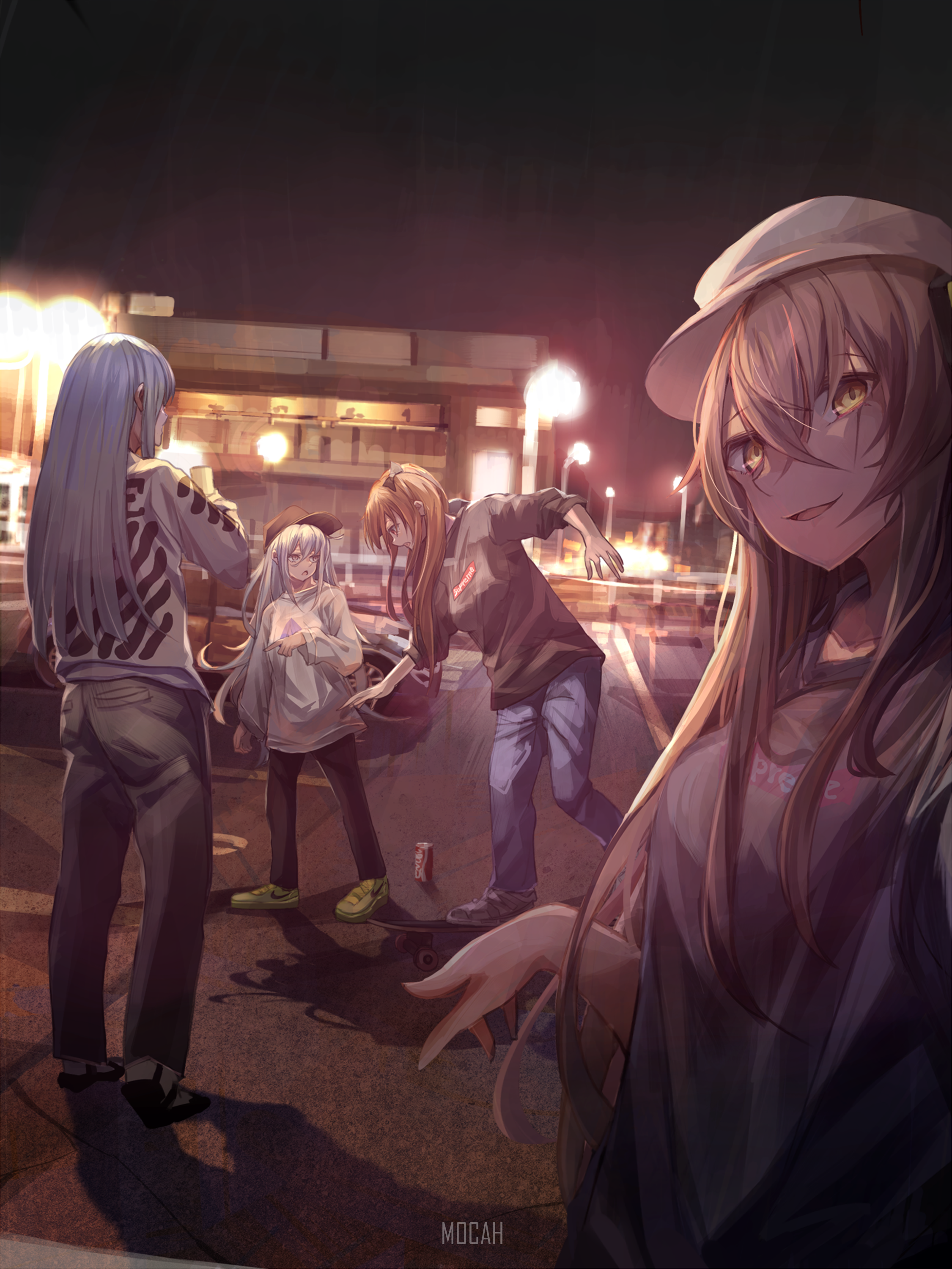 Girls from Girls' Frontline at night HD Phone Wallpaper