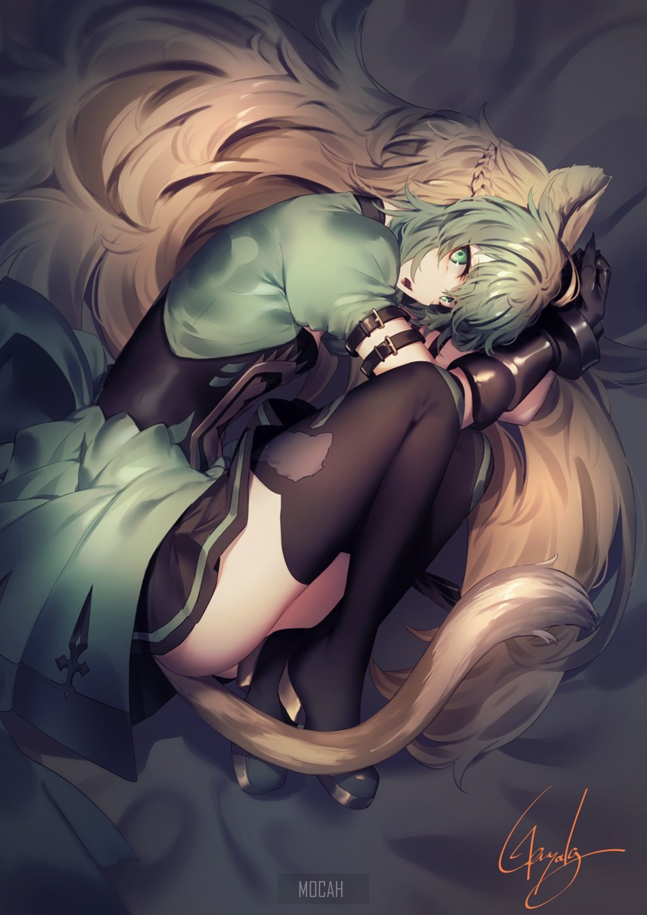 Atalanta from Fate/Apocrypha with cat ears HD Phone Wallpaper
