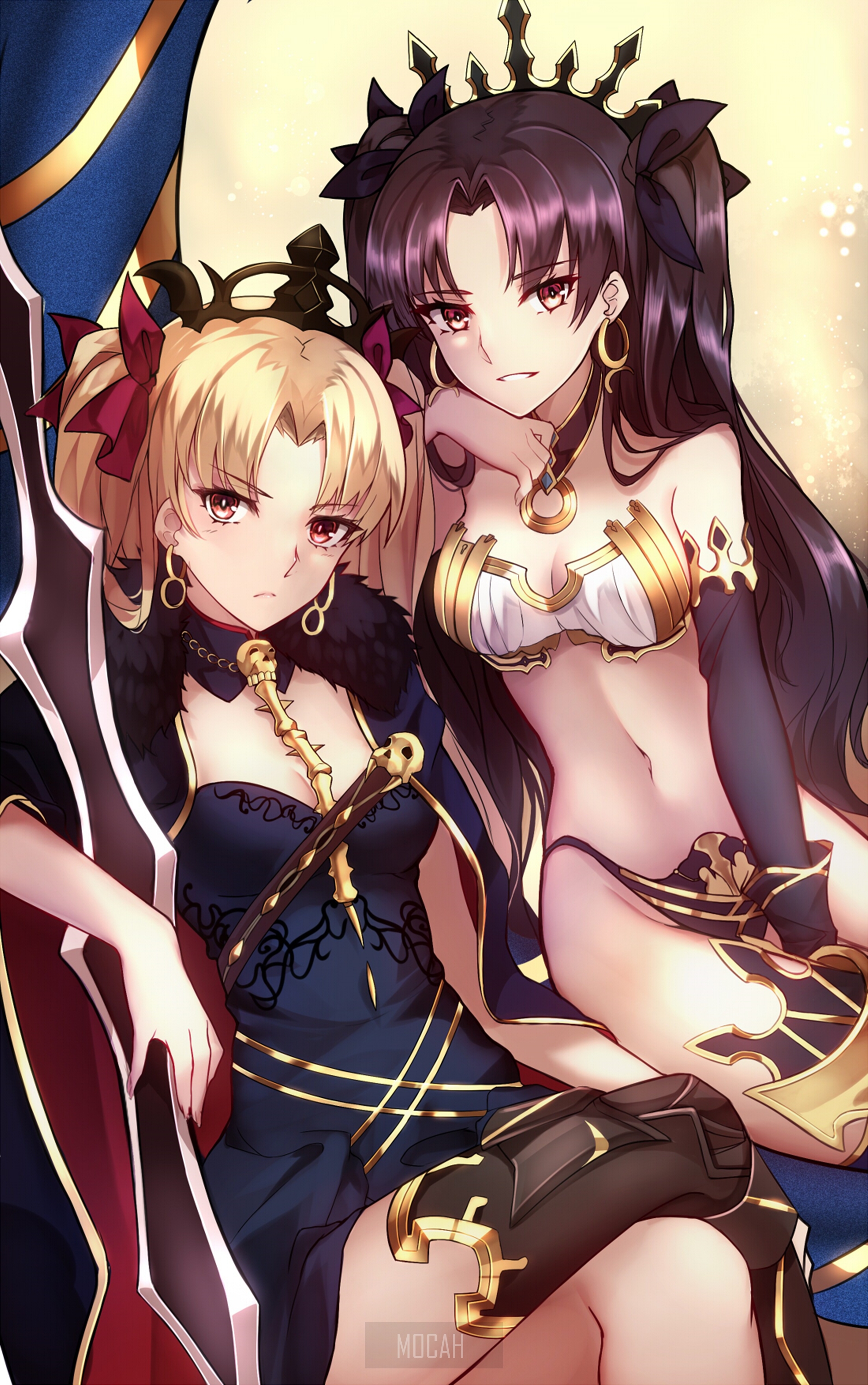 Ishtar and Ereshkigal from Fate/Grand Order HD Phone Wallpaper